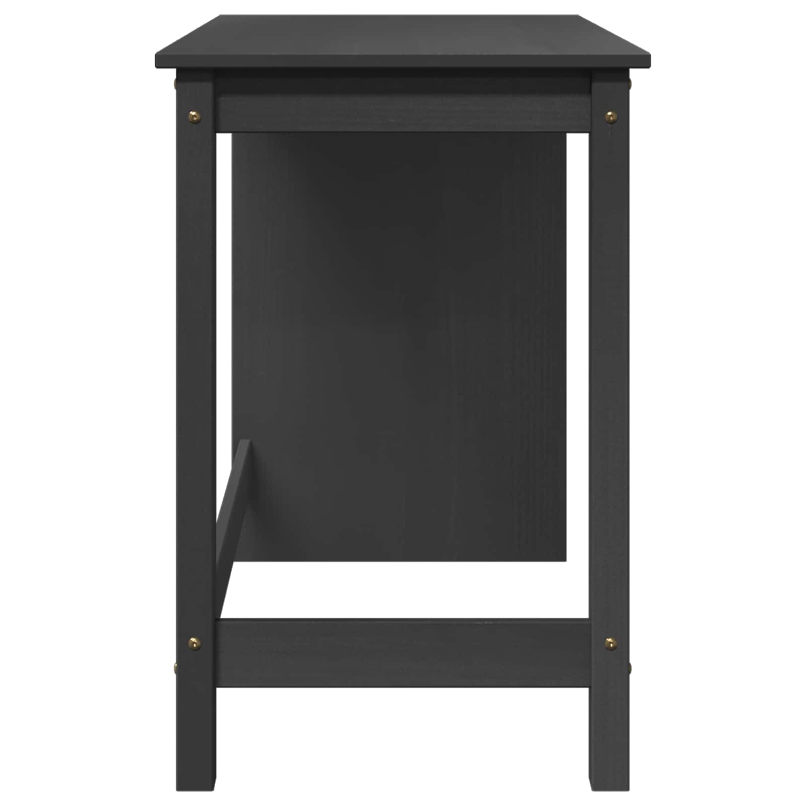 Asztal szürke 112 x 50 x 75 cm tömör fenyőfa