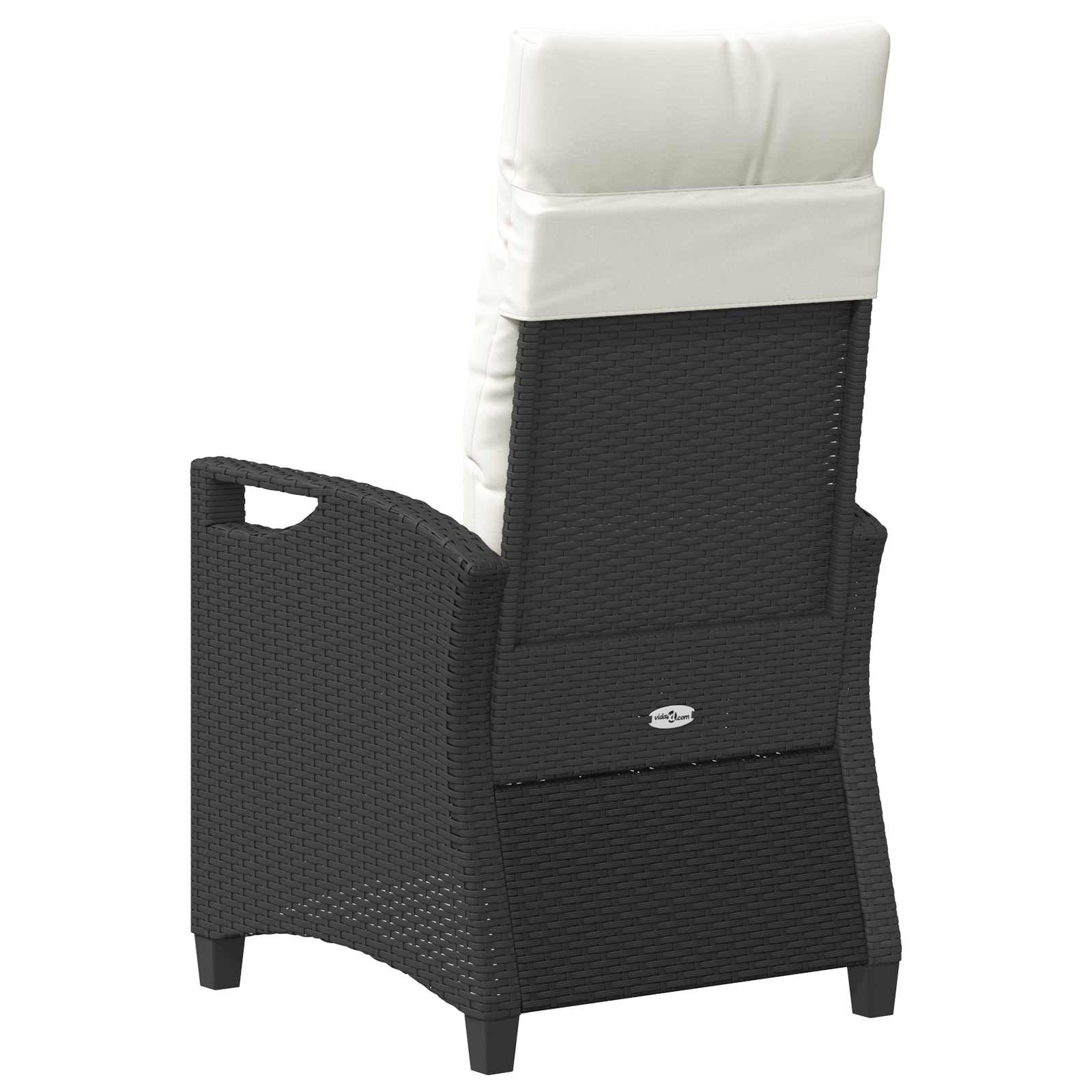 Kerti szék 2 pcs fekete és krém 56 x 60 x 112 cm