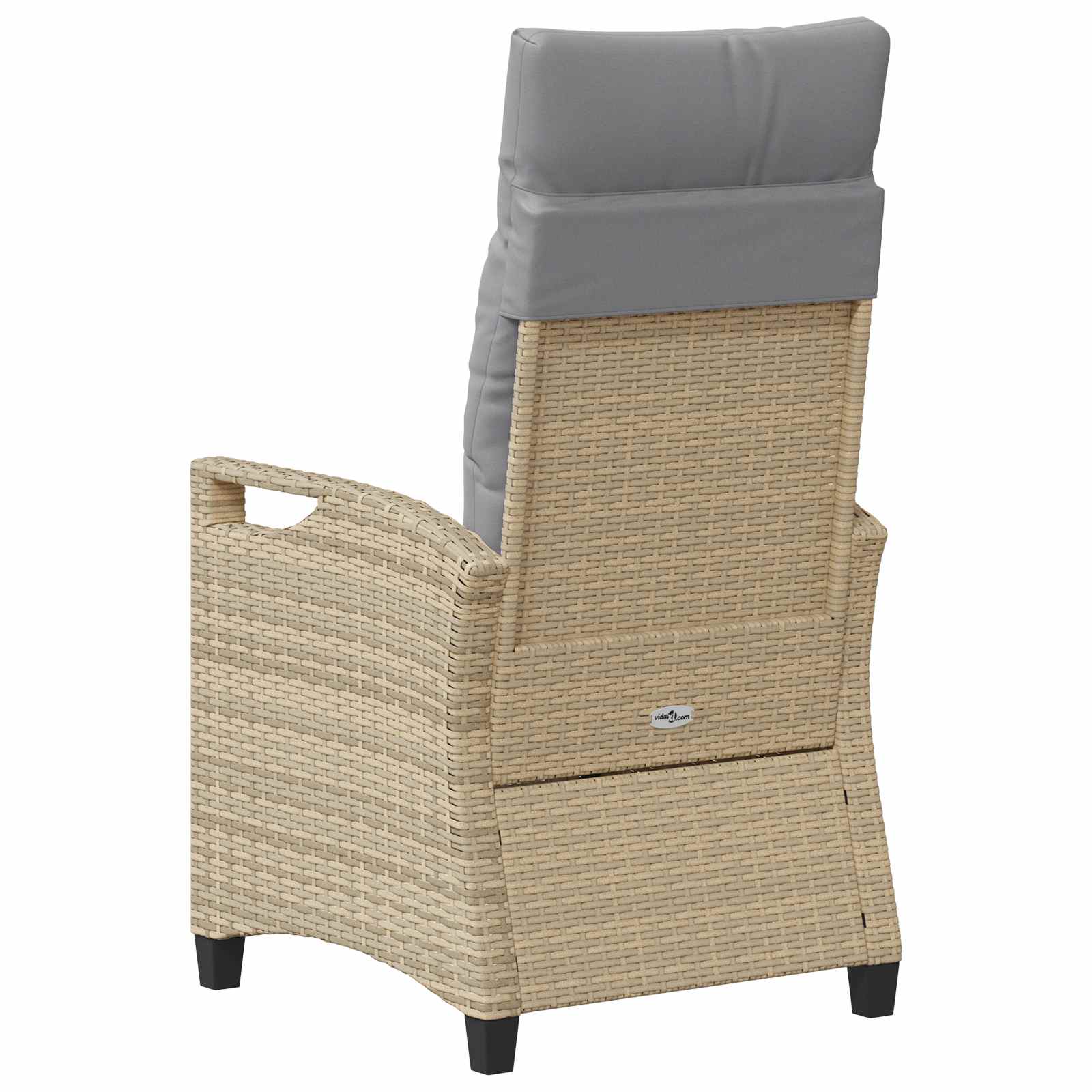 Kerti szék 2 pcs beige és világosszürke 56 x 60 x 112 cm
