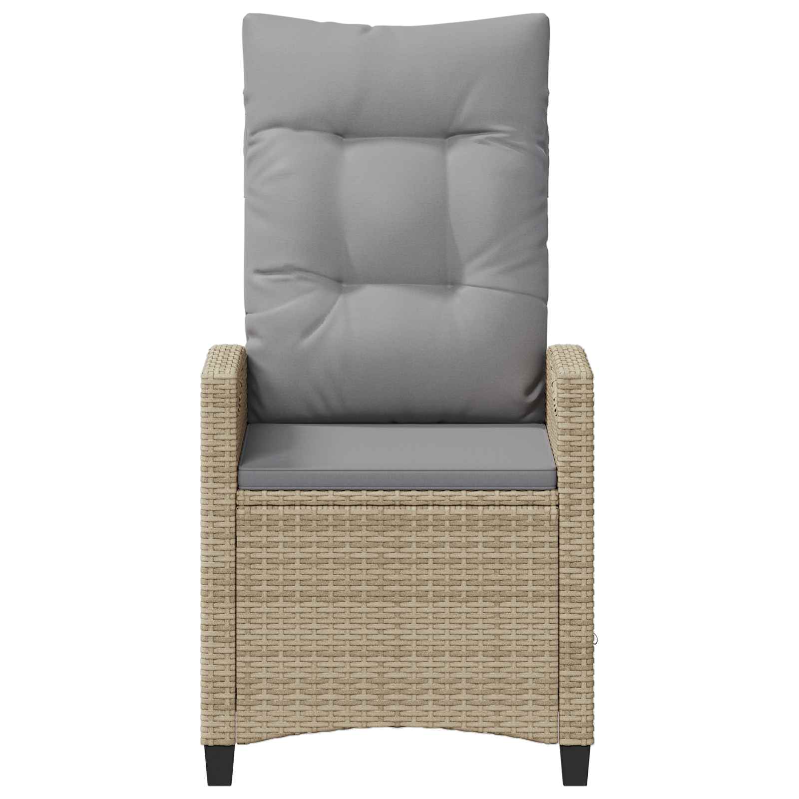 Kerti szék 2 pcs beige és világosszürke 56 x 60 x 112 cm