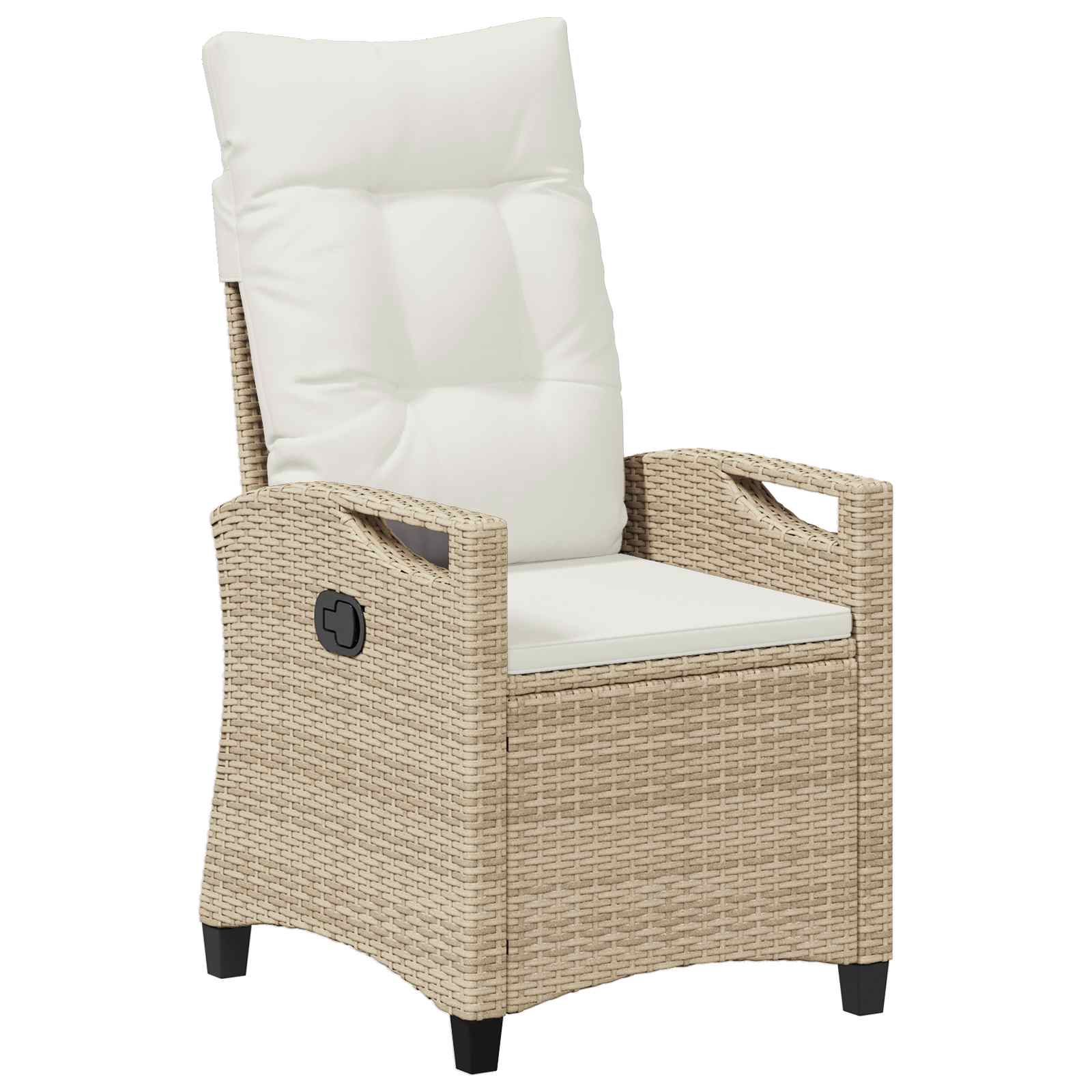 Kerti szék 2 pcs beige és krém 56 x 60 x 112 cm