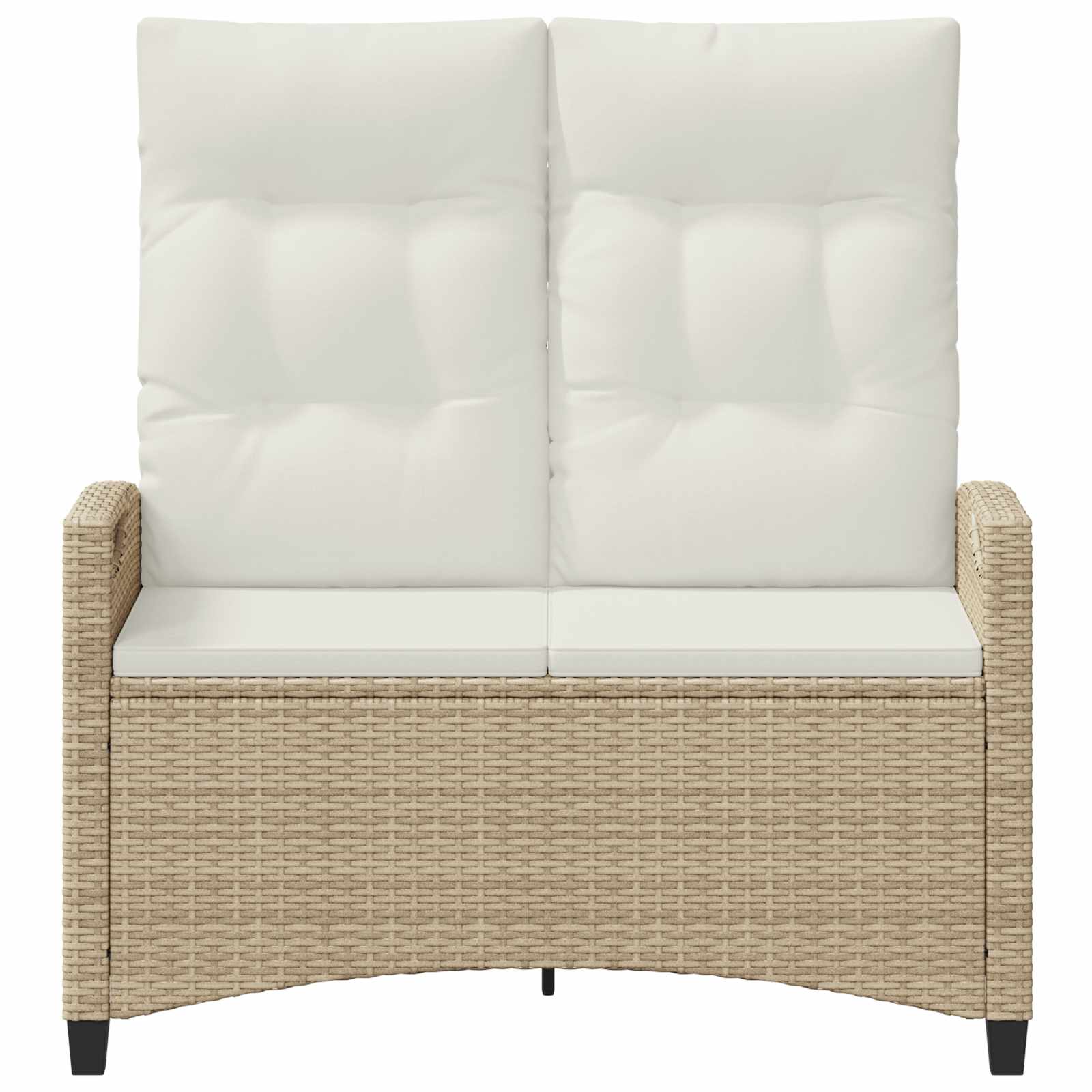Kerti pad beige és krém 105 x 60 x 112 cm acél és poliészter