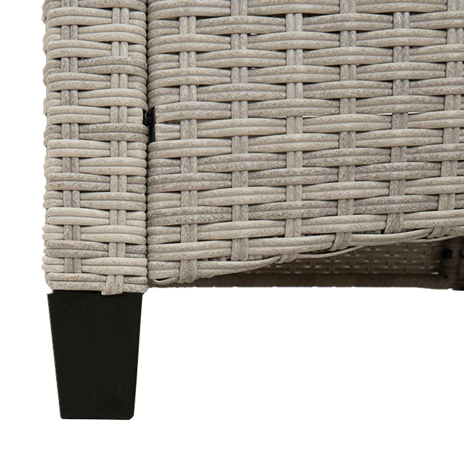 Kerti pad párnával 105 x 60 x 112 cm acél