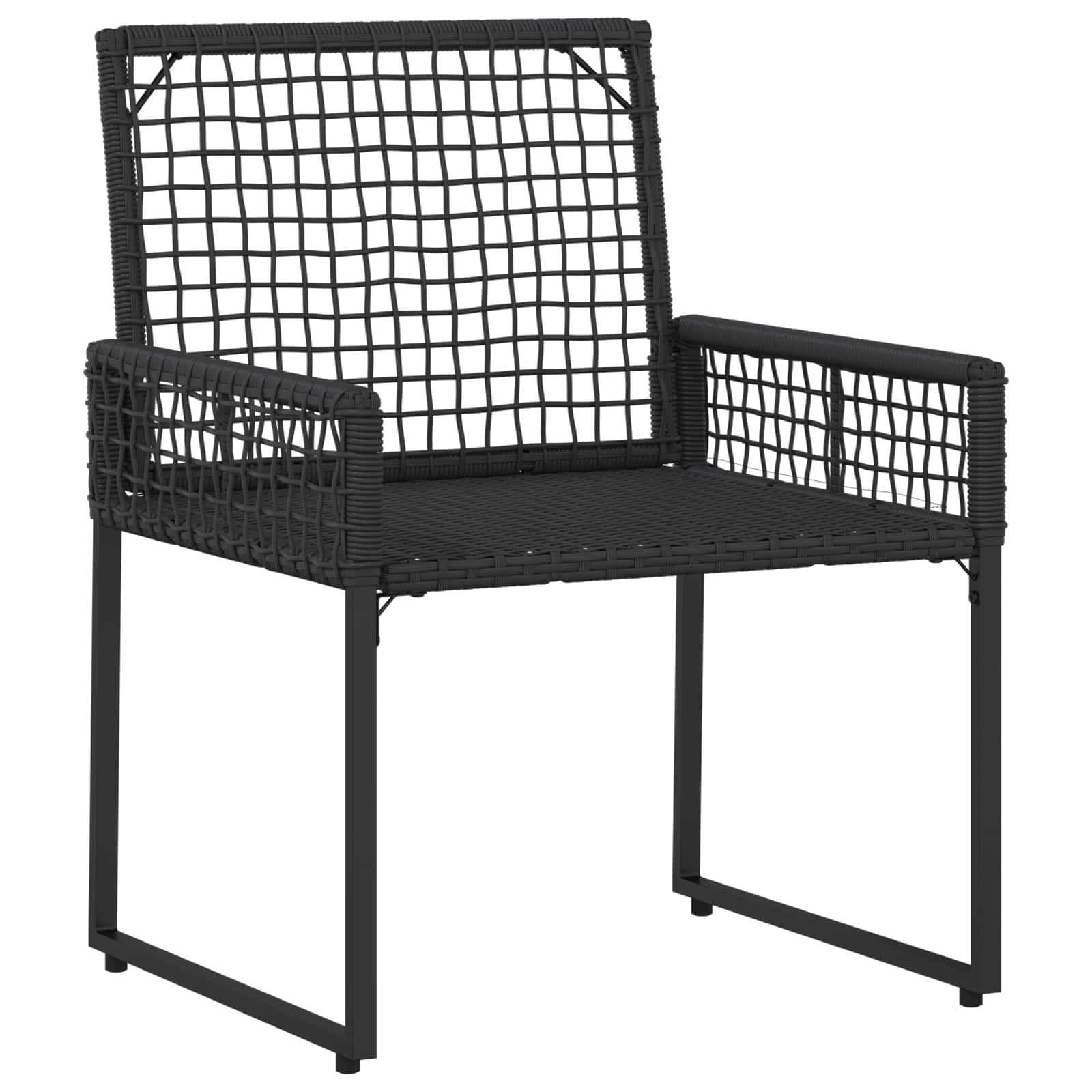 Kültéri bútor szett párnával 3 pcs fekete és türkiz