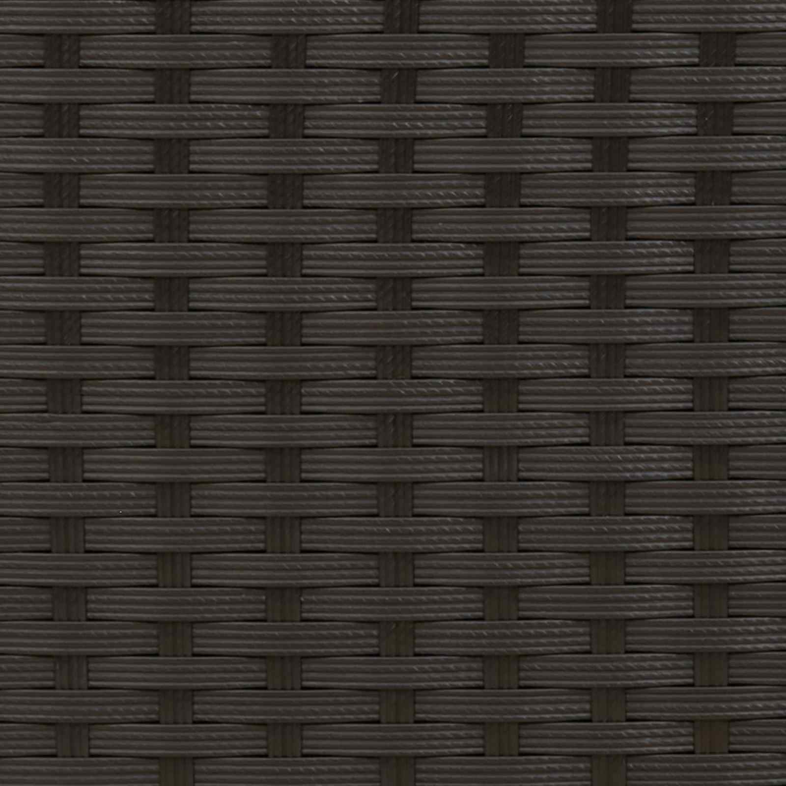 Bútor szettek párnával 3 pcs fekete és krémfehér rattan