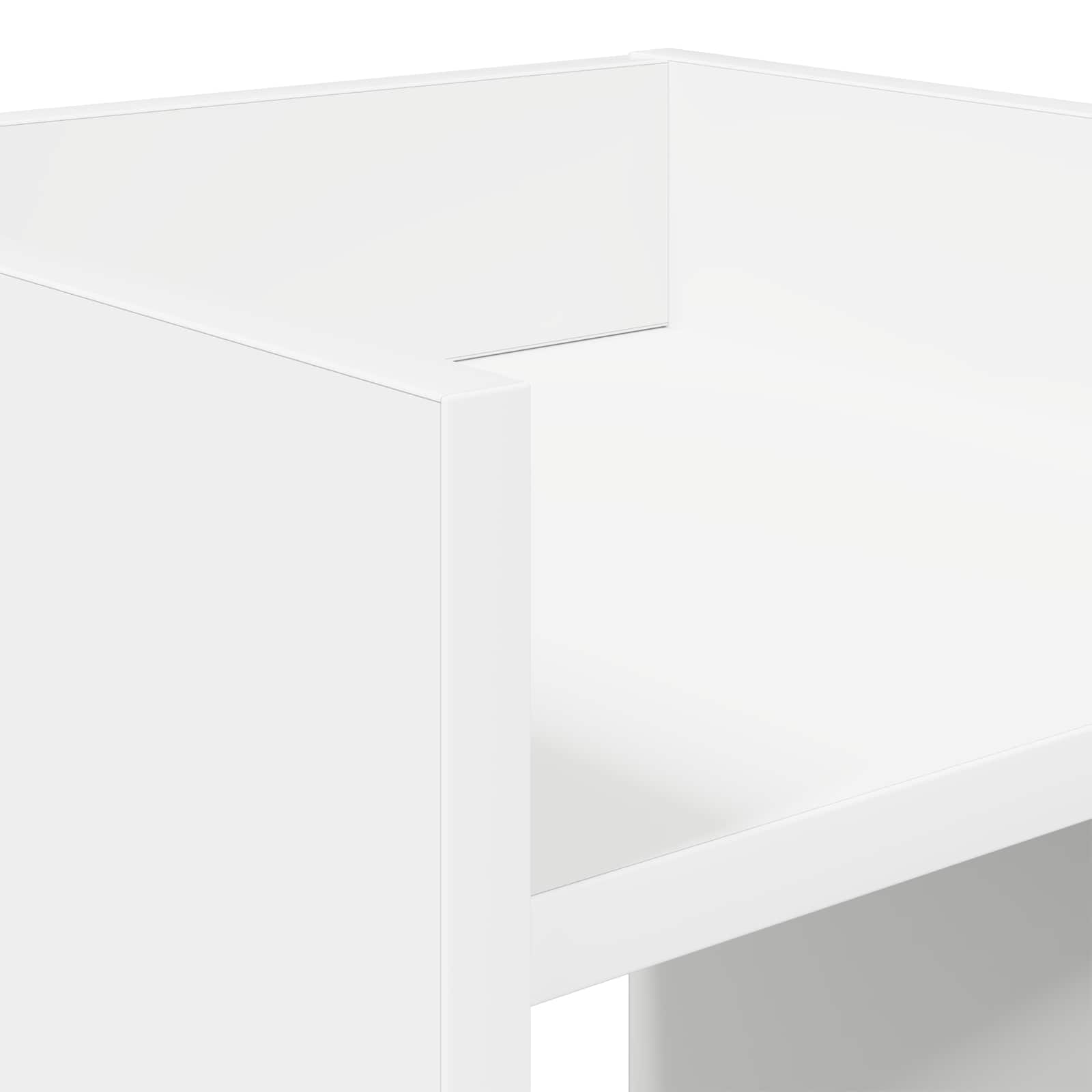 Növényállvány 2 pcs fehér 30 x 30 x 100 cm mérnöki fa