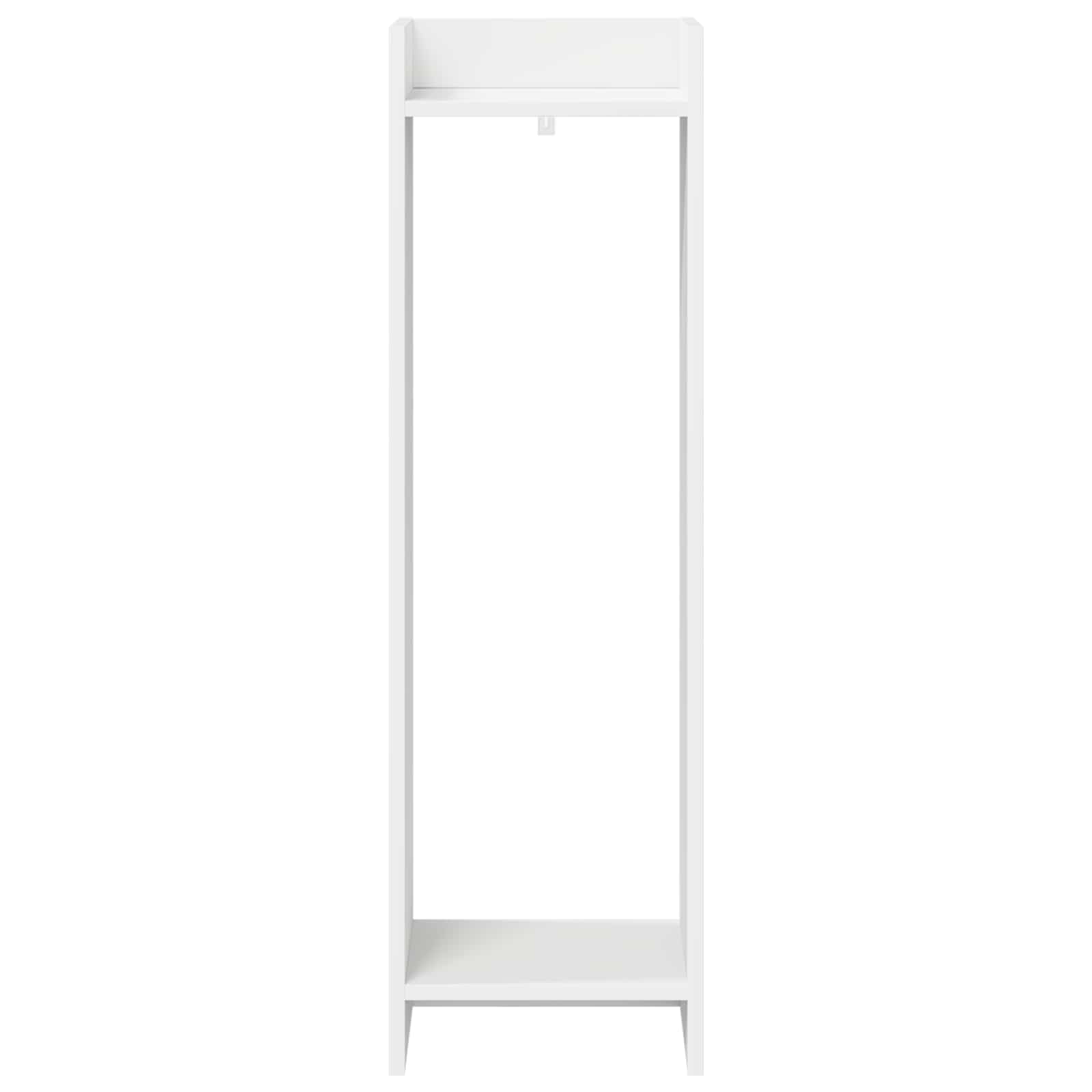 Növényállvány 2 pcs fehér 30 x 30 x 100 cm mérnöki fa