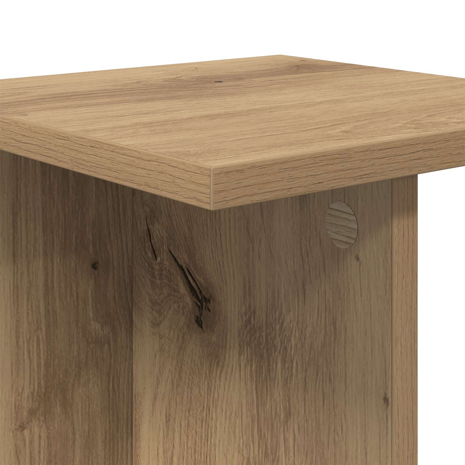 Növényállvány 2 pcs kézműves tölgy 25 x 25,5 x 80,5 cm