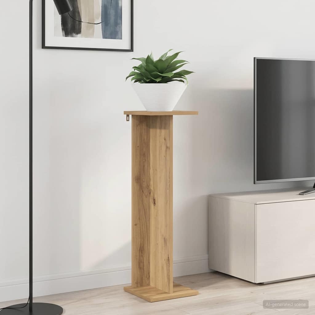 Növényállvány 2 pcs kézműves tölgy 25 x 25,5 x 80,5 cm