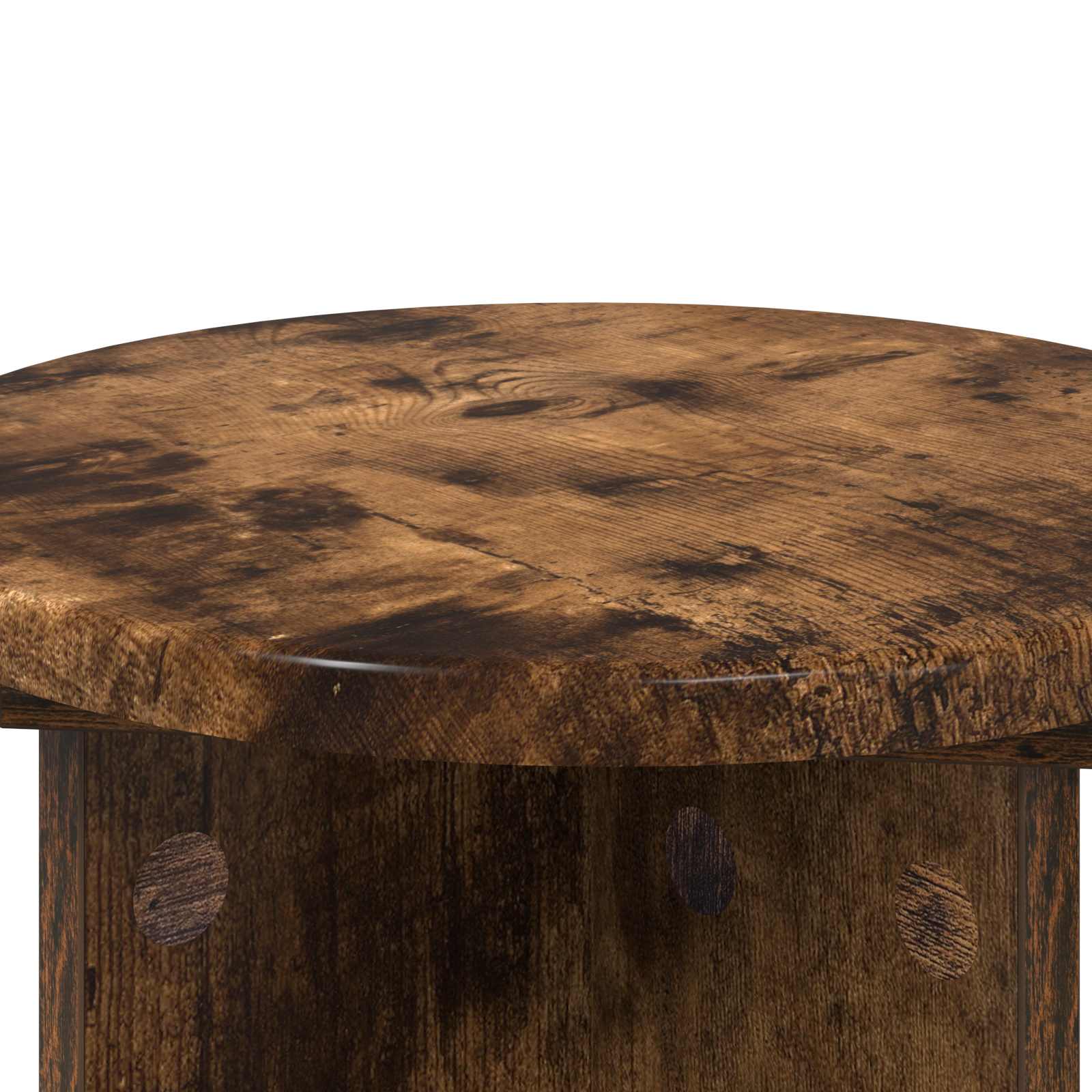 Növényállvány 2 pcs füstös tölgy ø29,5 x 40 cm szerelt fa