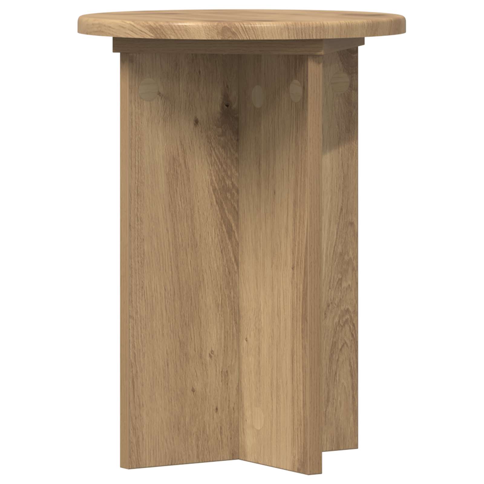 Növényállvány 2 pcs kézműves tölgy ø29,5 x 40 cm szerelt fa