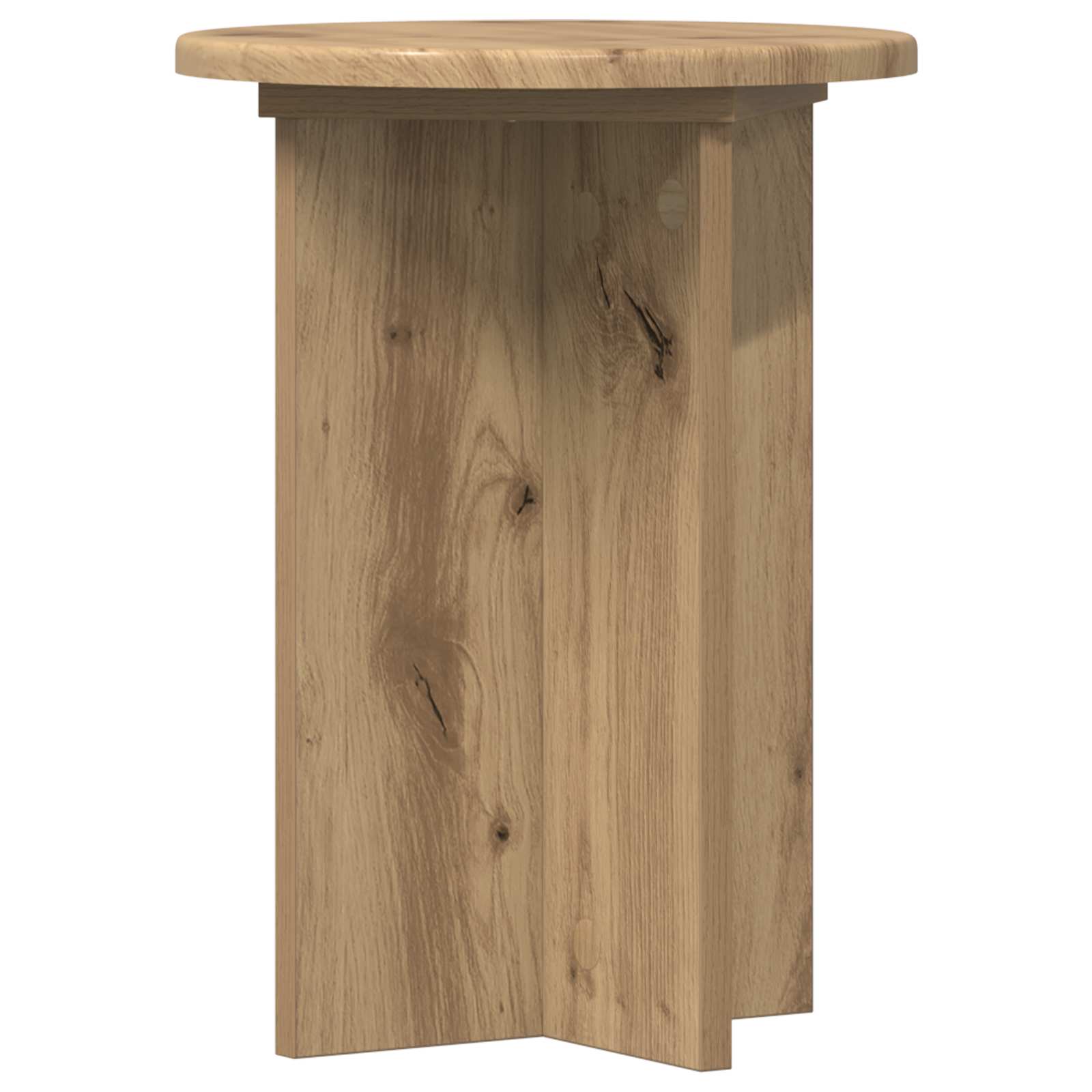 Növényállvány 2 pcs kézműves tölgy ø29,5 x 40 cm szerelt fa