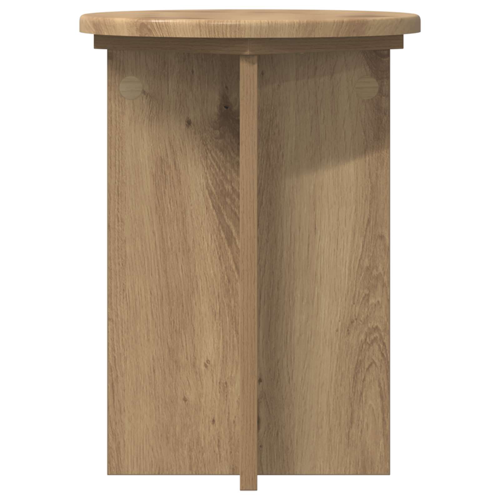 Növényállvány 2 pcs kézműves tölgy ø29,5 x 40 cm szerelt fa