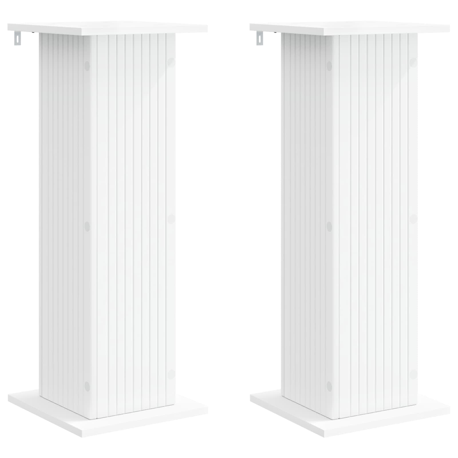 Növényállvány 2 pcs fehér 30,5 x 30 x 80,5 cm szerelt fa