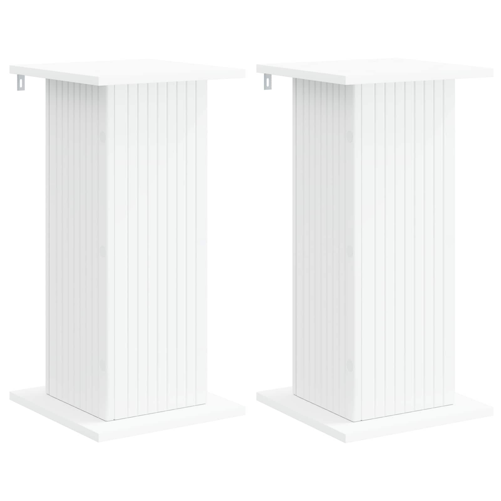 Növényállvány 2 pcs fehér 30,5 x 30 x 60,5 cm szerelt fa