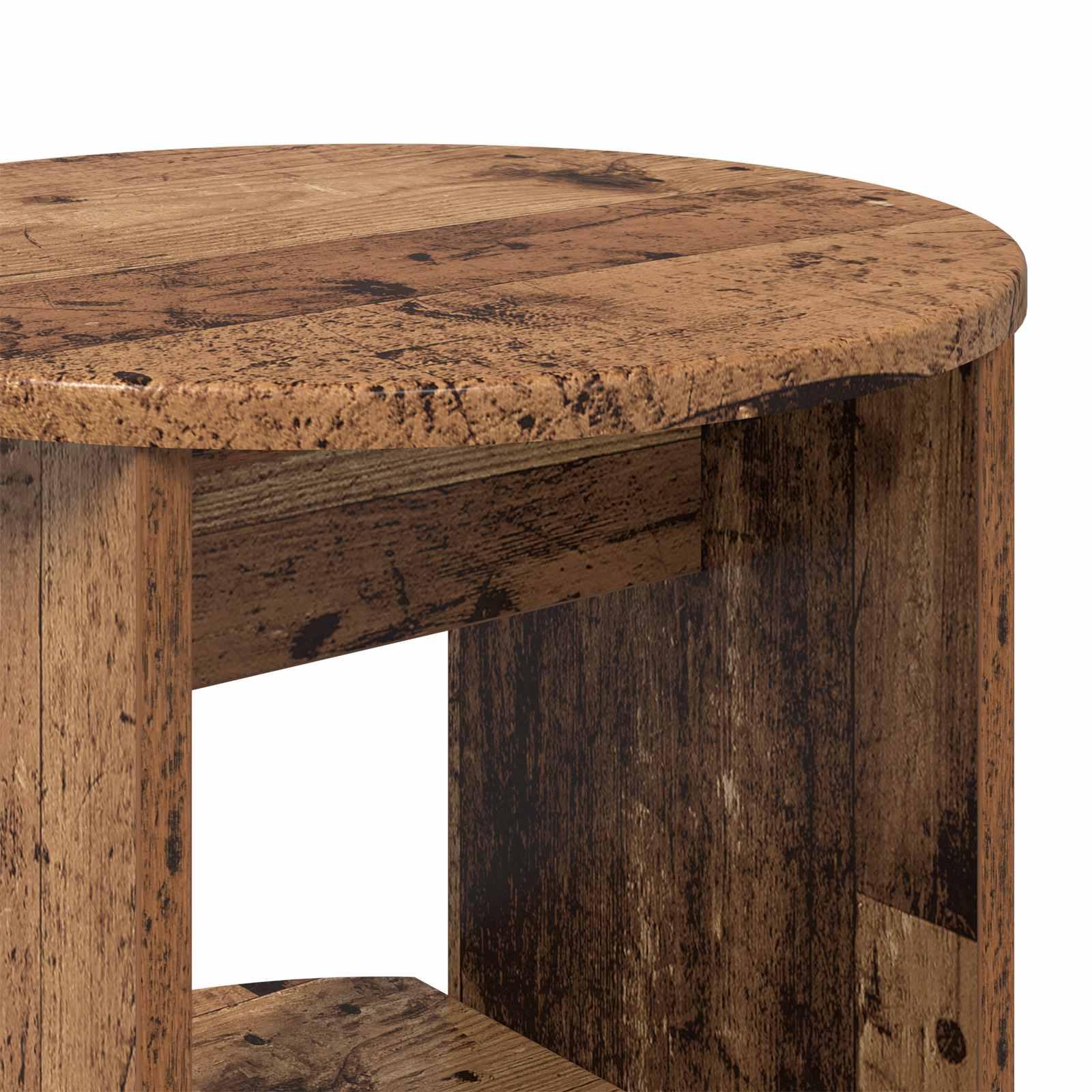 Oldalsó szekrény öreg fa 40 x 40 x 100 cm mérnöki fa