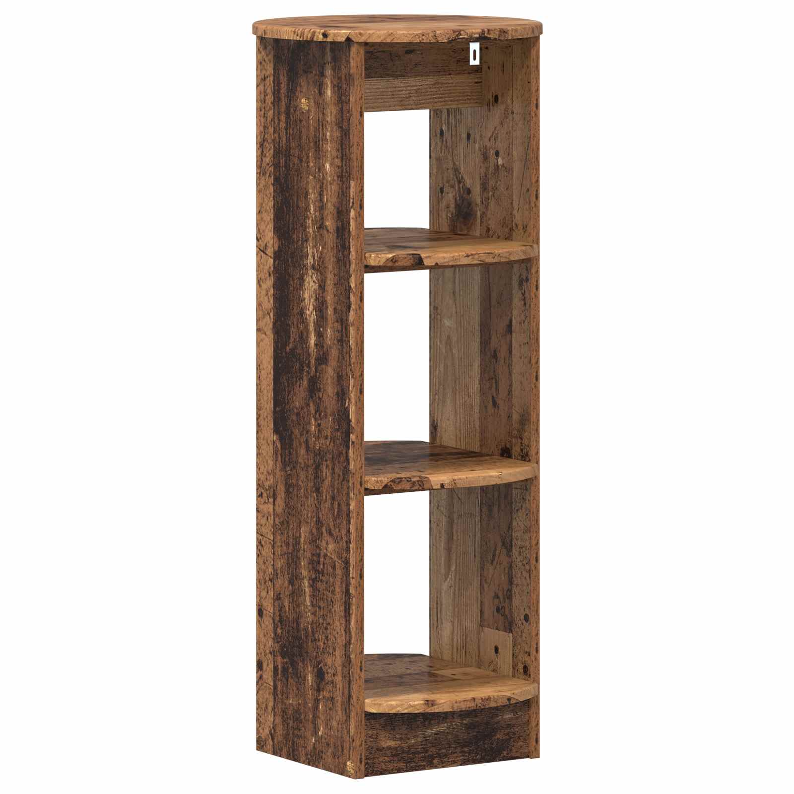 Oldalsó szekrény öreg fa 40 x 40 x 100 cm mérnöki fa