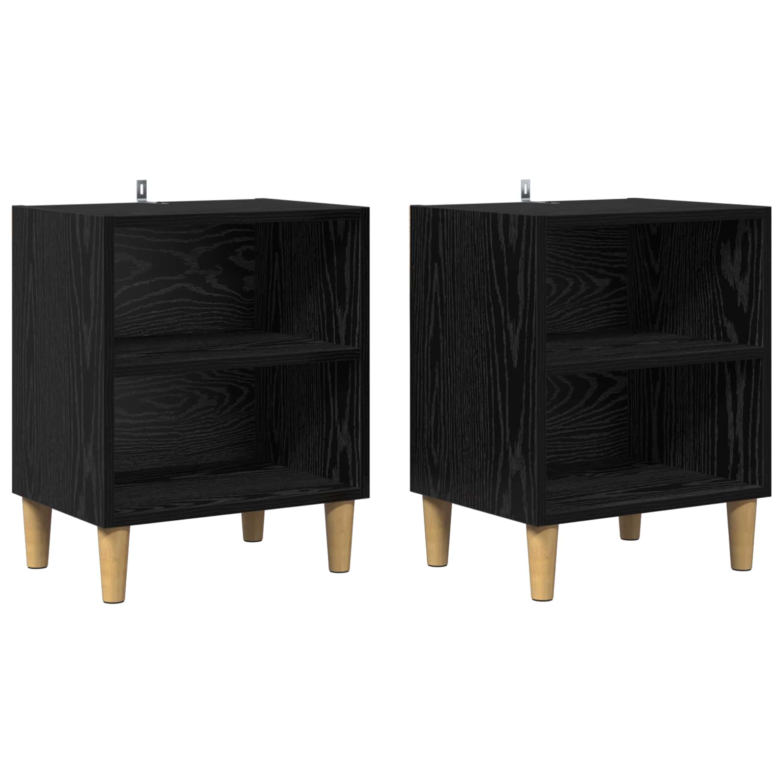 Ágyat tartó szekrény 2 pcs fekete tölgy 40 x 30 x 50 cm faanyag