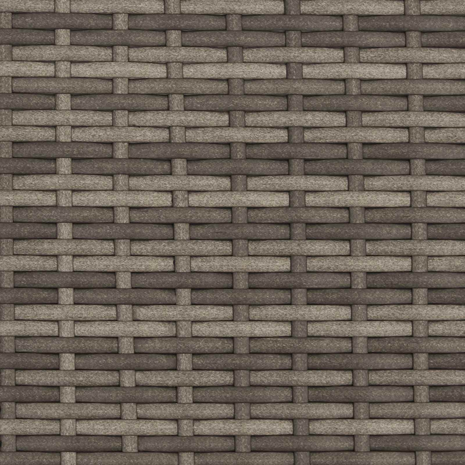 Kültéri dohányzóasztal szürke ø 68 x 30 cm polirattan