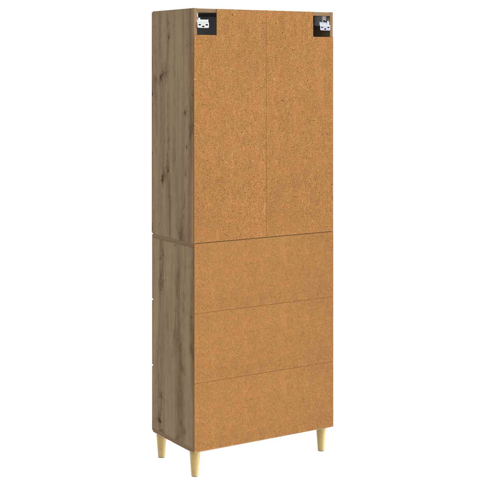 Szekrény szett 2 pcs kézműves tölgy 66 x 34,5 x 90 cm