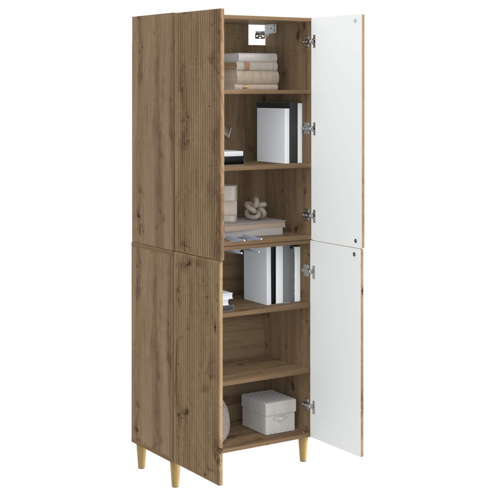 Szekrény szett 2 pcs kézműves tölgy 66 x 34,5 x 90 cm
