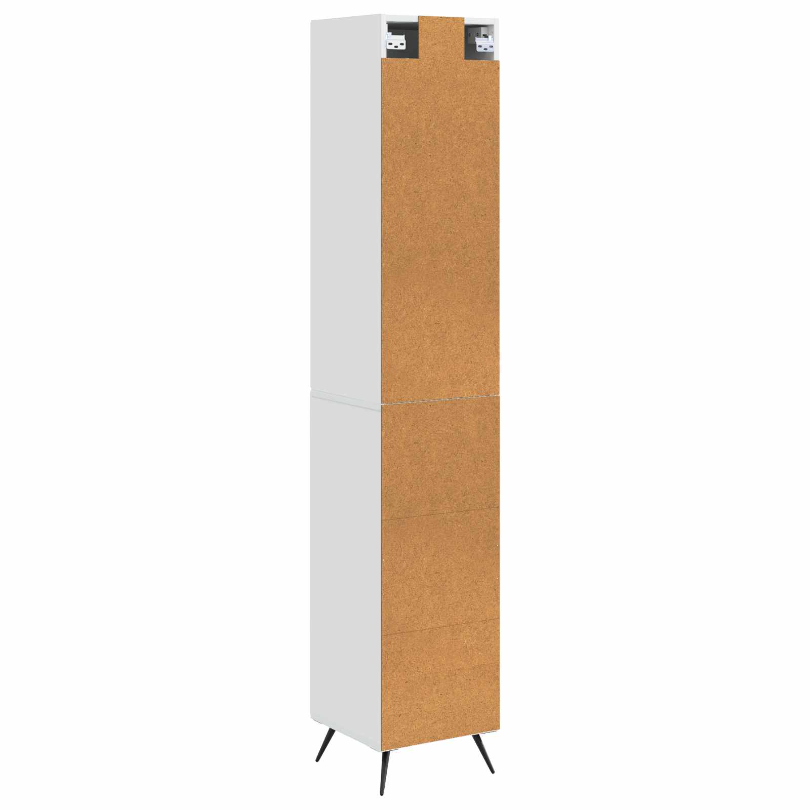 Szekrény szett 2 pcs magasfényű fehér 34,5 x 34,5 x 90 cm
