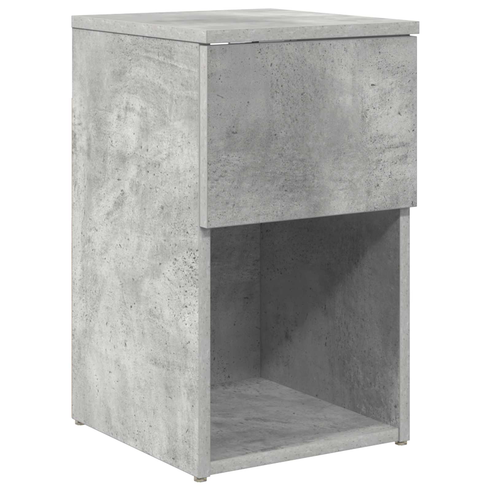 Ágyat tartó szekrény betonszürke 29 x 31,5 x 49 cm szerelt fa