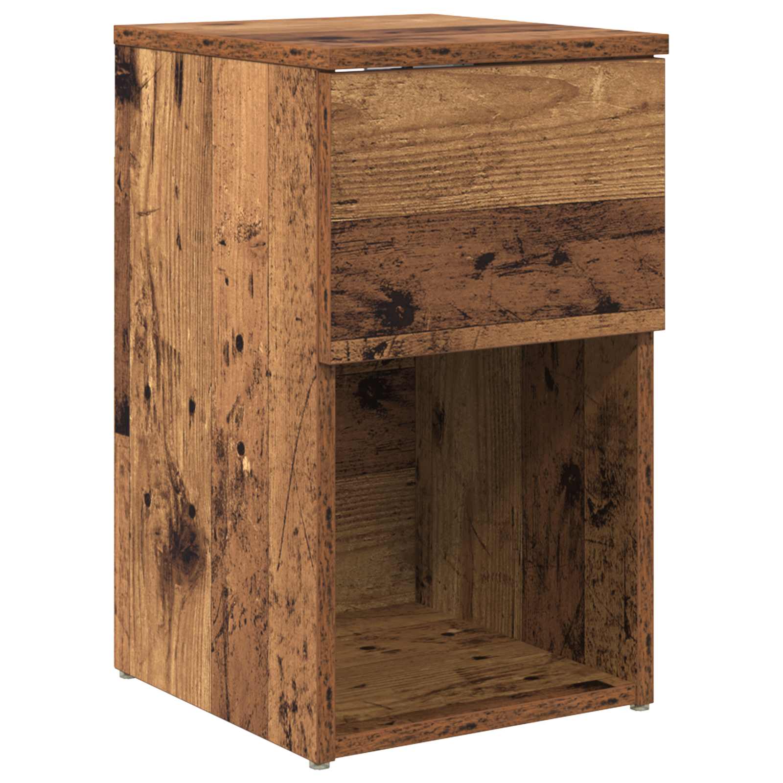 Ágyat tartó szekrény 2 db antik fa 29 x 31,5 x 49 cm szerelt fa