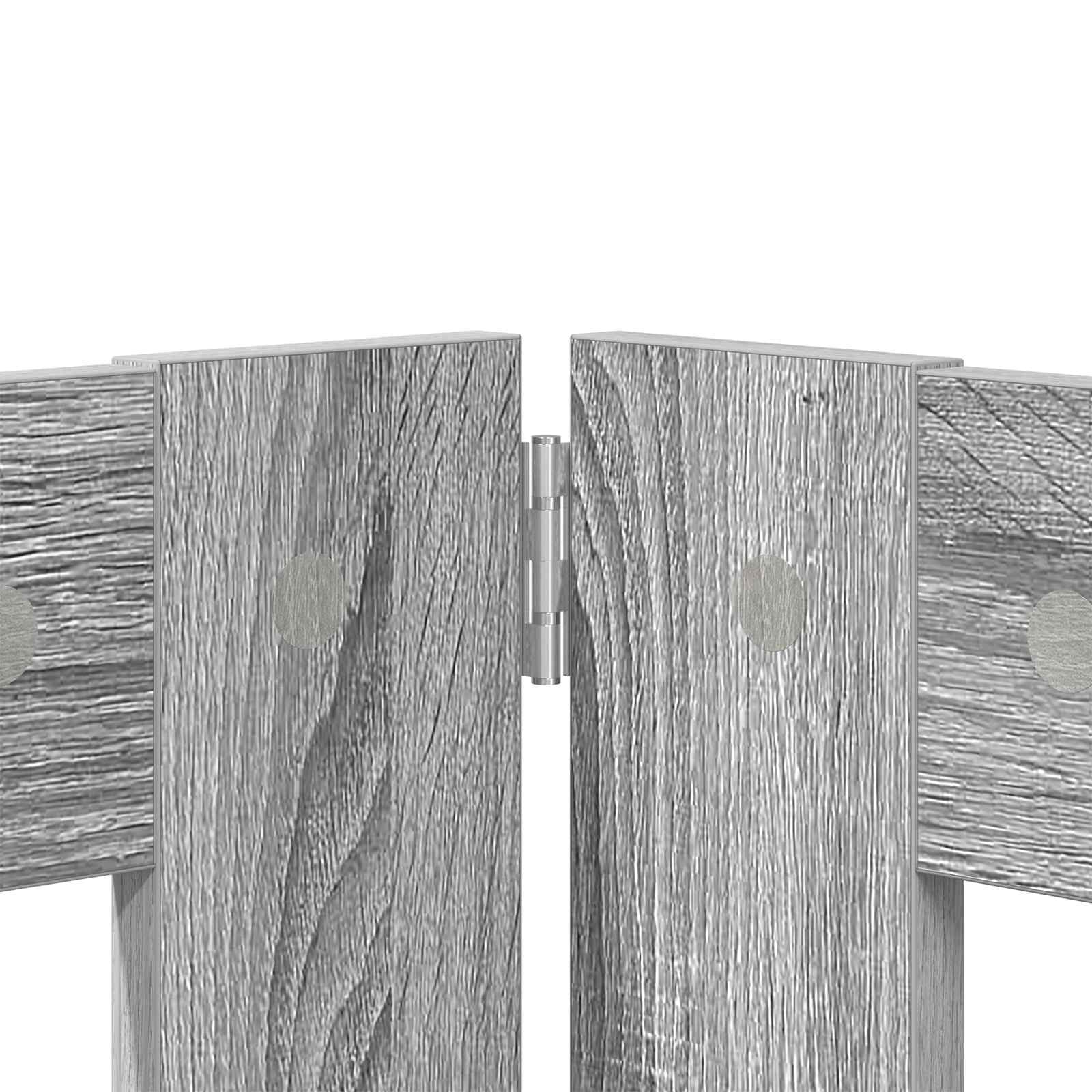 Kutyajátszó 2 pcs szürke sonoma 100 x 100 cm horganyzott acél