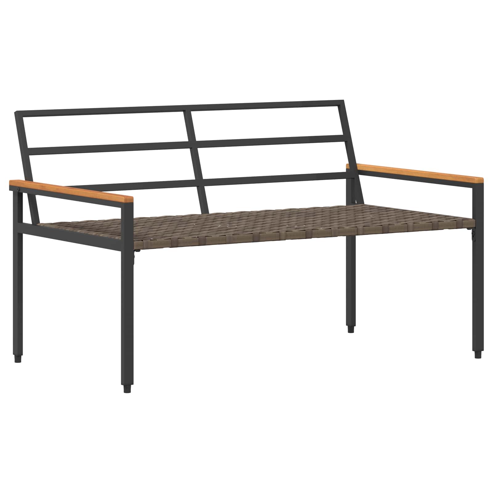 Kerti pad 2 -seater 116 x 67,5 x 72 cm polirattan sötétszürke