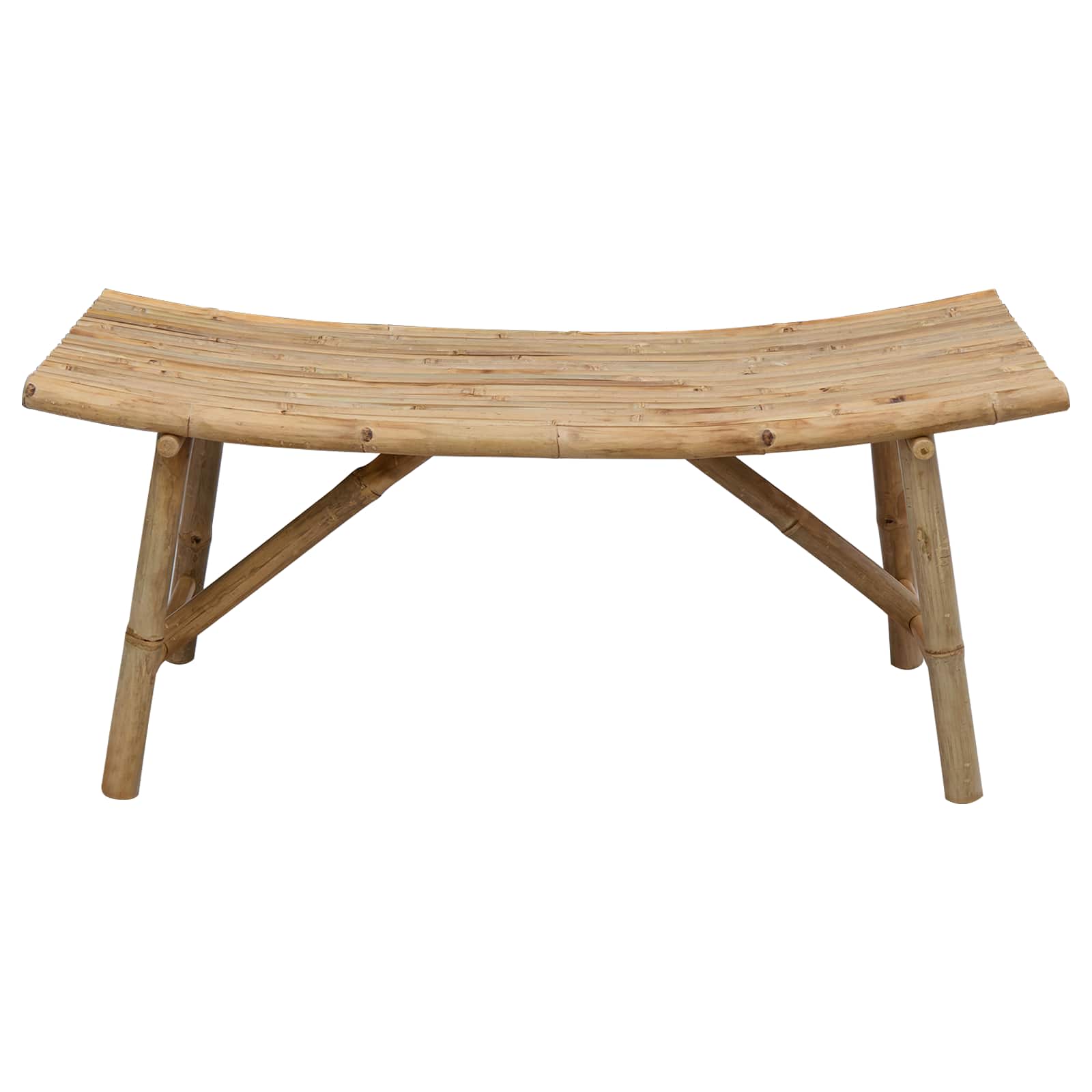 Kerti pad természetes 110 x 45 x 50 cm bambusz