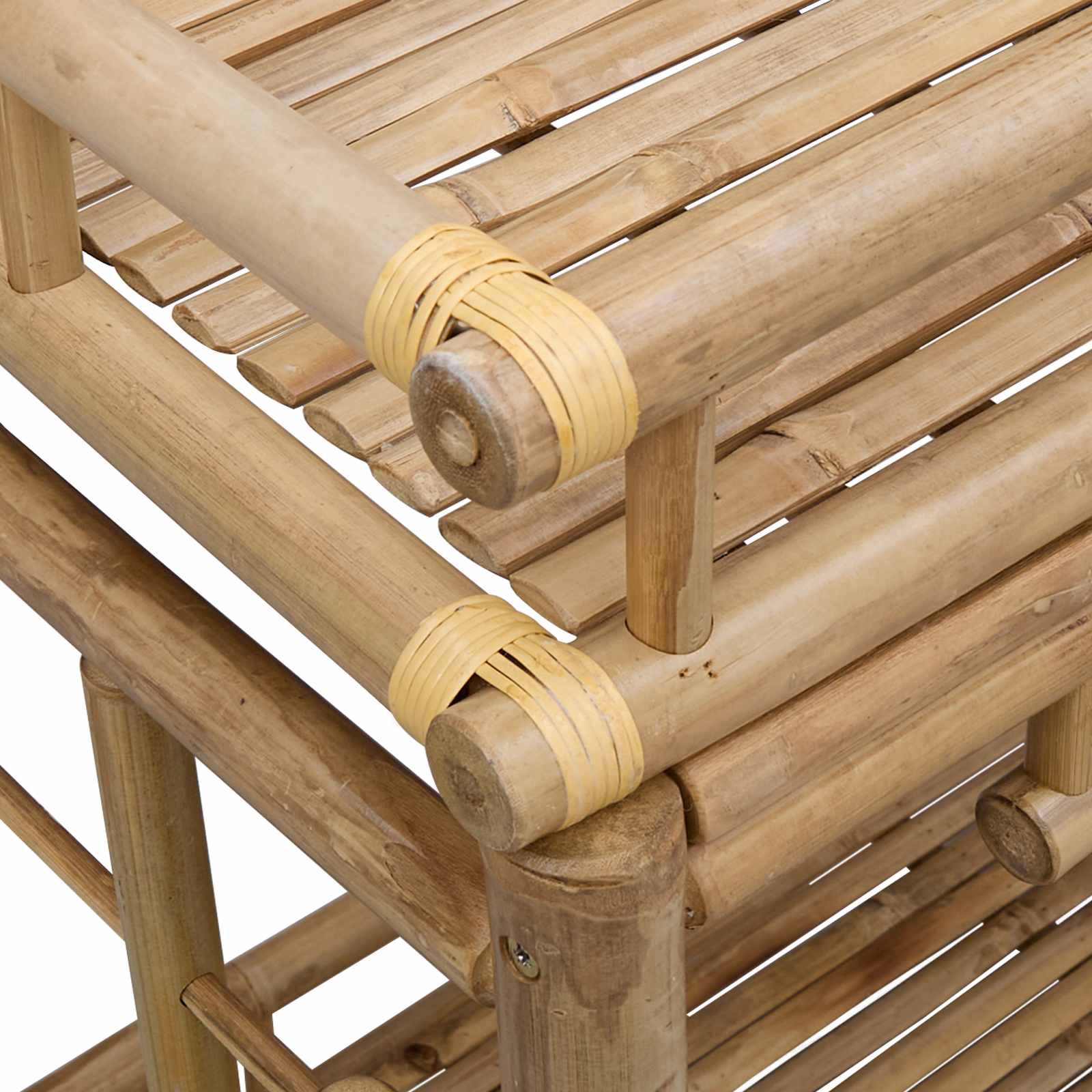 Boros kocsi kerekekkel természetes 85 x 50 x 93 cm bambusz