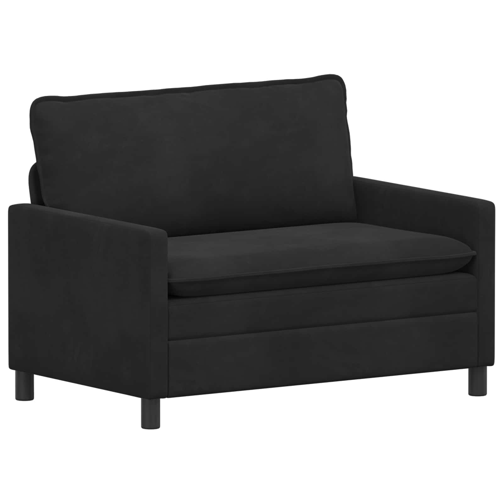 Kanapé szett 2 pcs fekete bársony