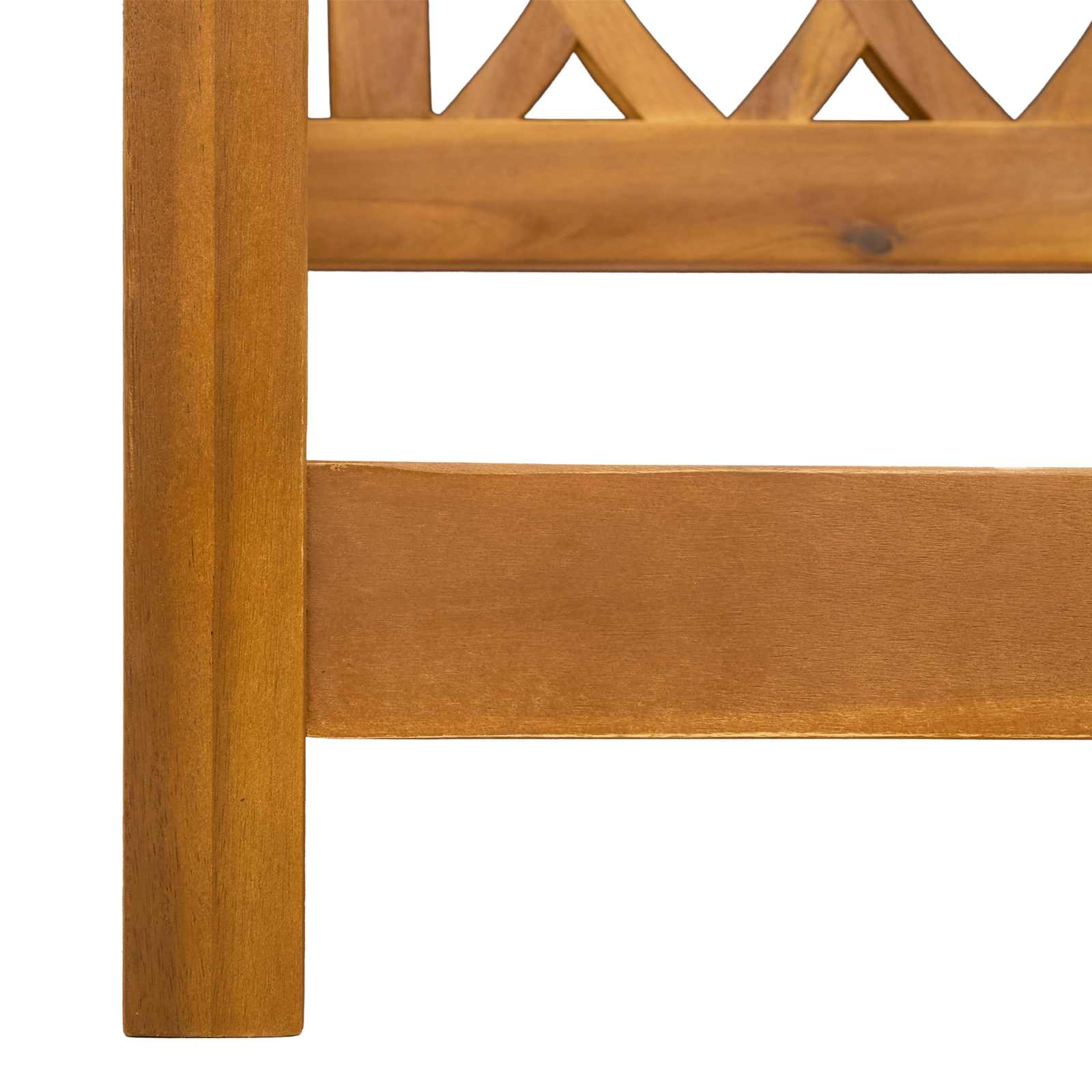 Kerti hinta pad természetes 110 x 56 x 58 cm tömör akácfa