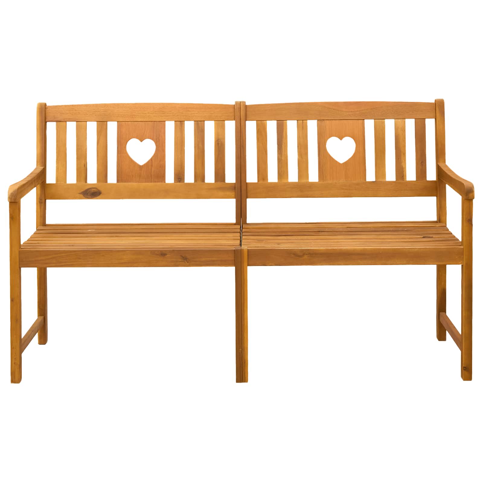 Kerti pad természetes 150 x 55,5 x 90 cm tömör akácfa