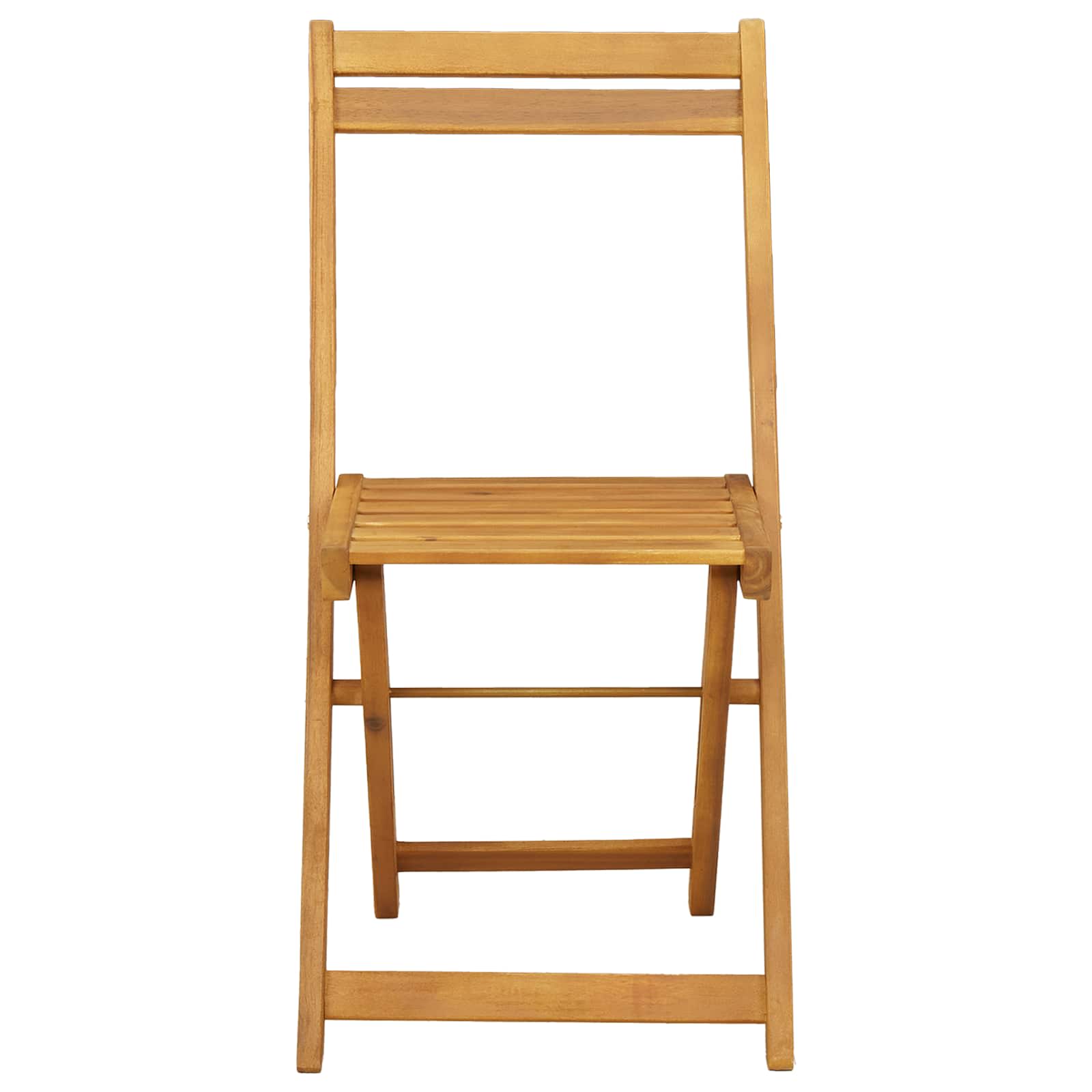 Összecsukható kerti székek 4 pcs természetes 40 x 53 x 80 cm