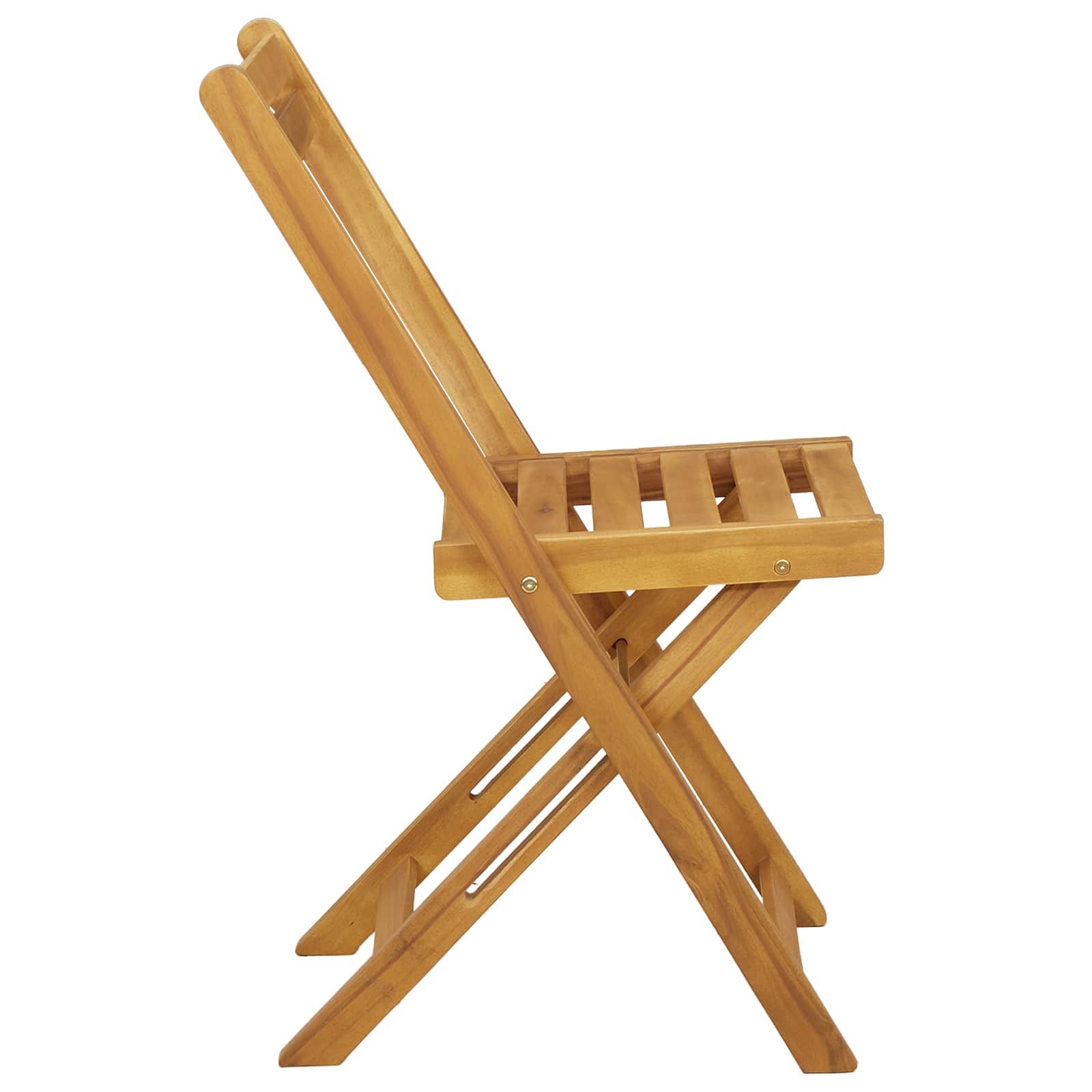 Összecsukható kerti székek 4 pcs természetes 40 x 53 x 80 cm