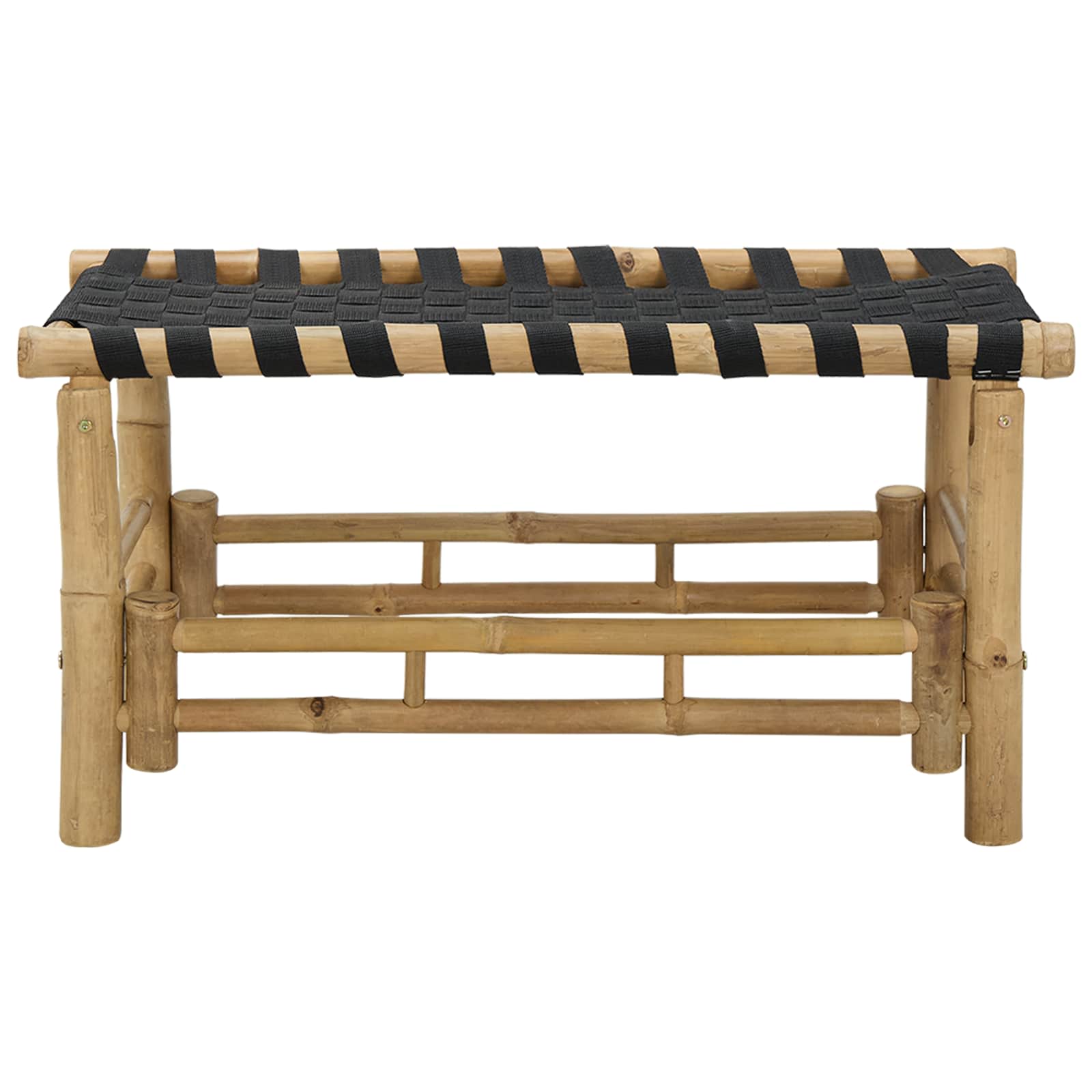 Kerti pad 80 x 38 x 40 cm bambusz természetes négyszögletes