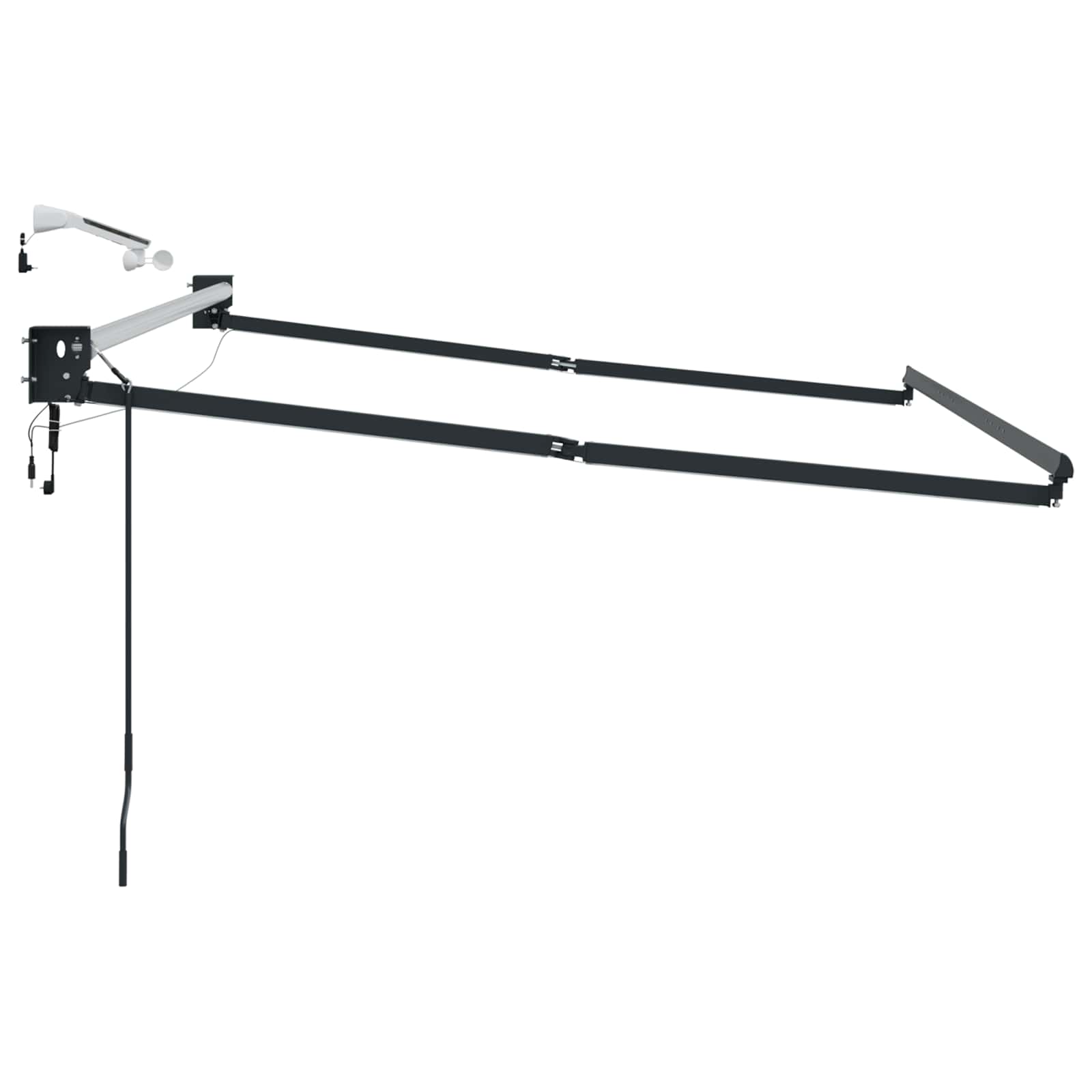 Elektromos kihúzható napellenző keret antracit 3 x 2 m