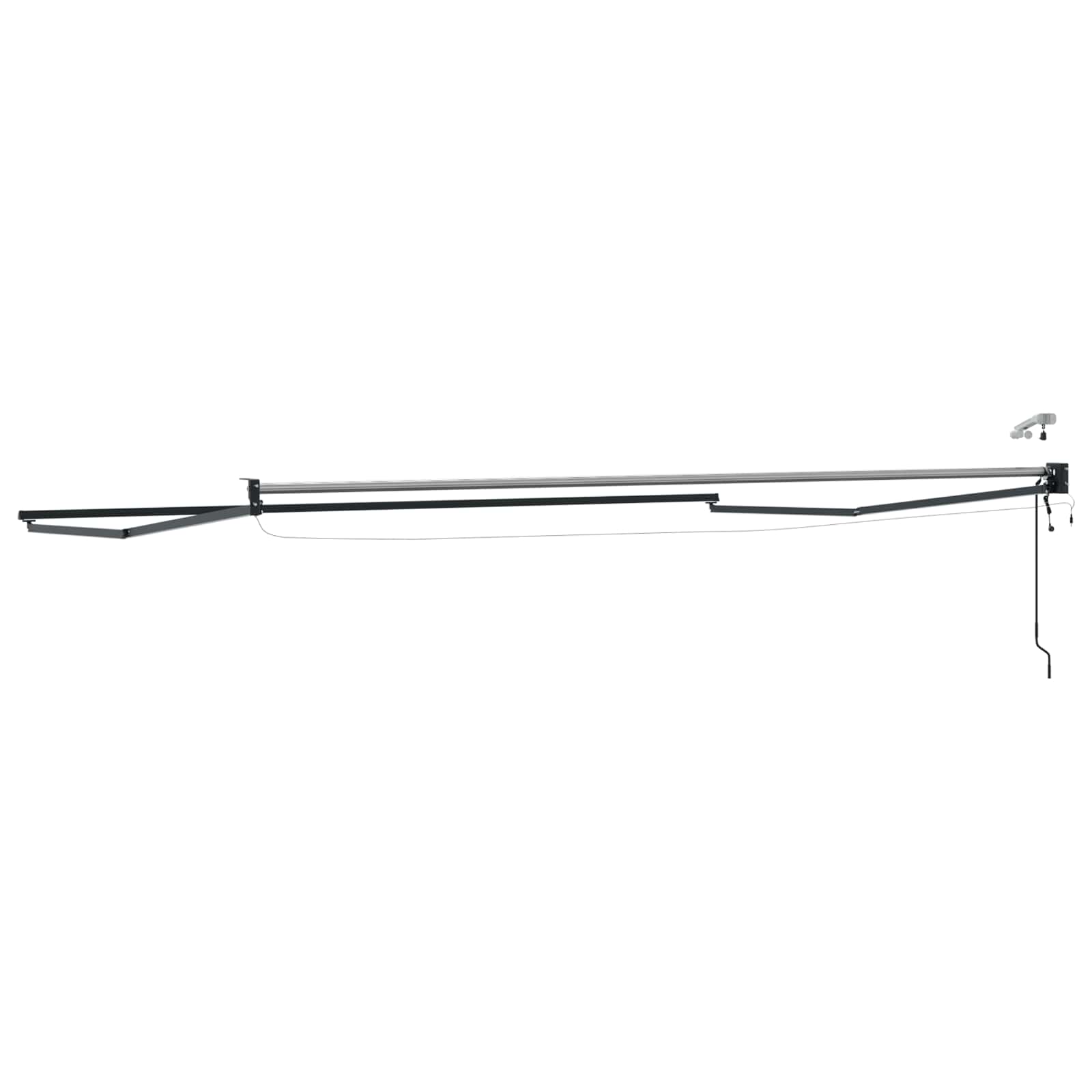 Elektromos kihúzható napellenző keret antracit 4,5 × 3 m