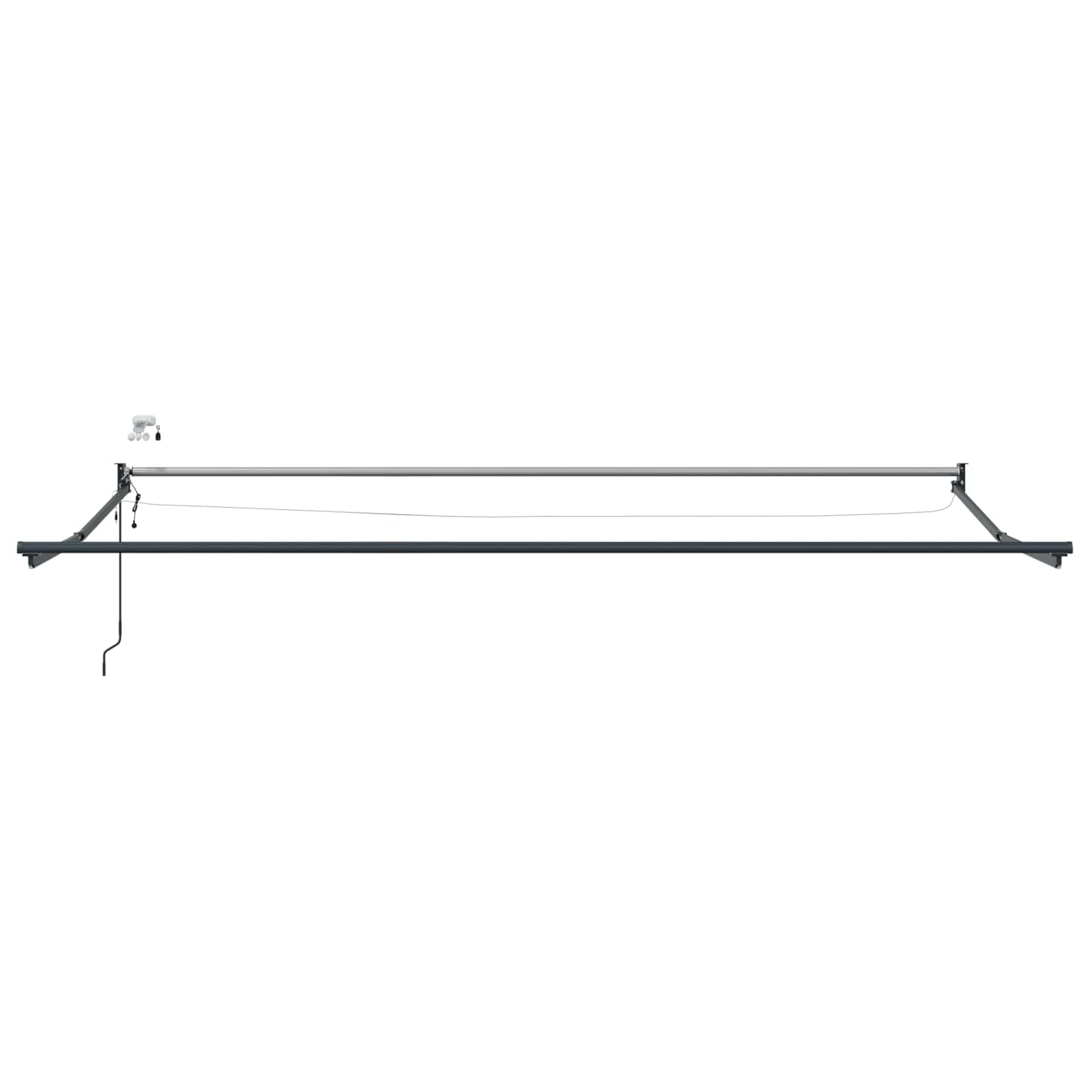 Elektromos kihúzható napellenző keret antracit 4,5 × 3 m