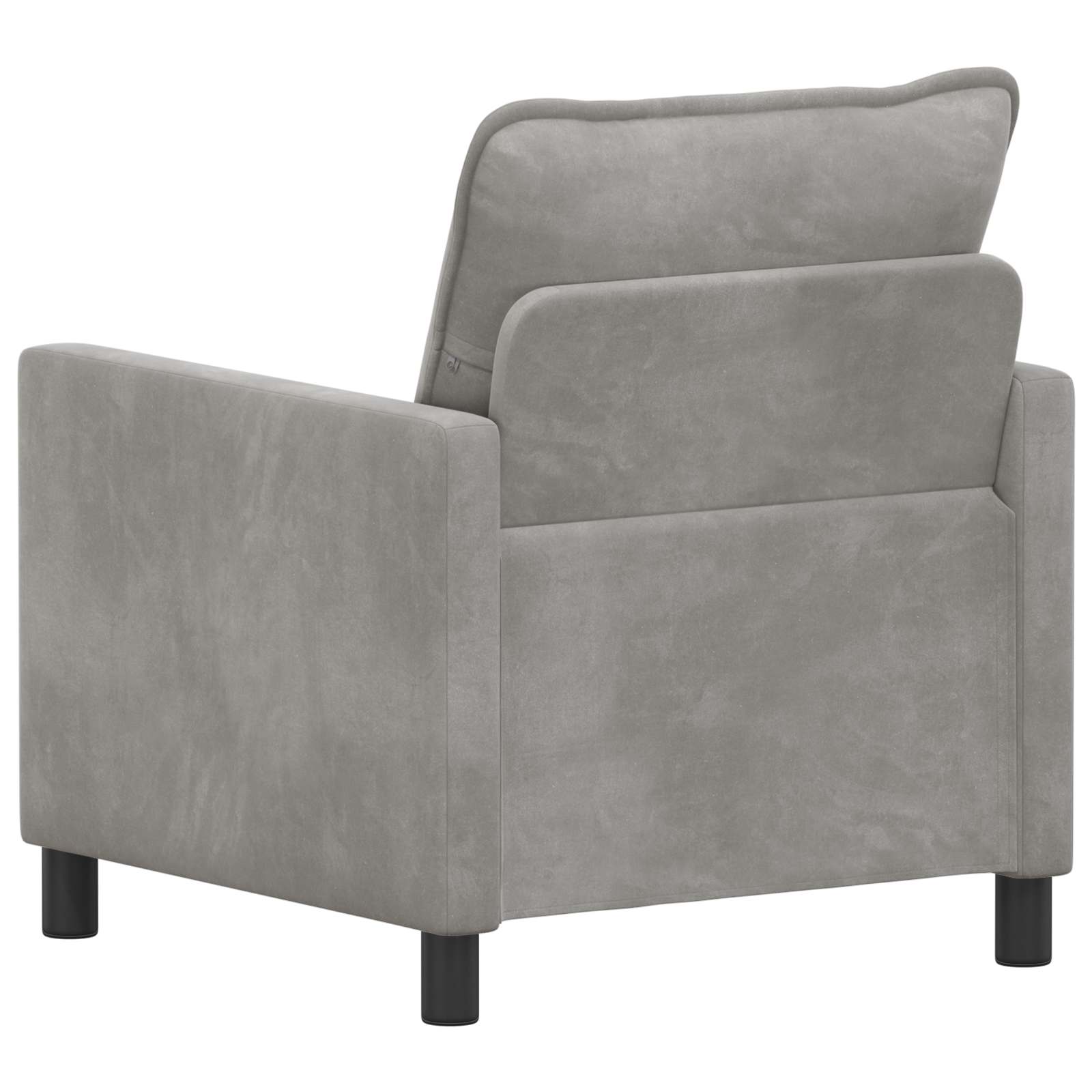 Kanapé világosszürke 76 x 81 x 87,5 cm bársony