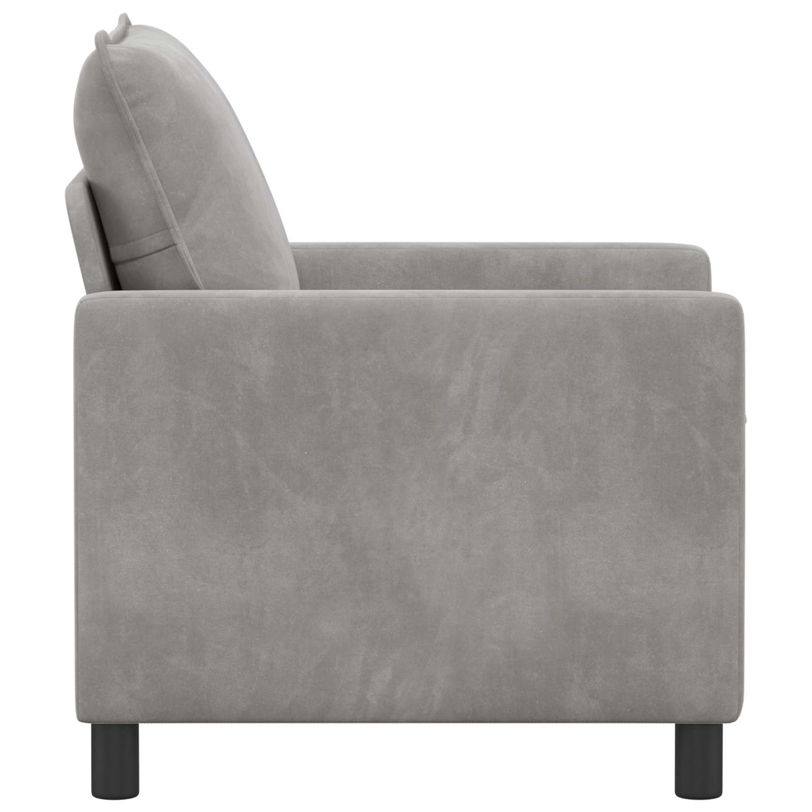 Kanapé világosszürke 76 x 81 x 87,5 cm bársony