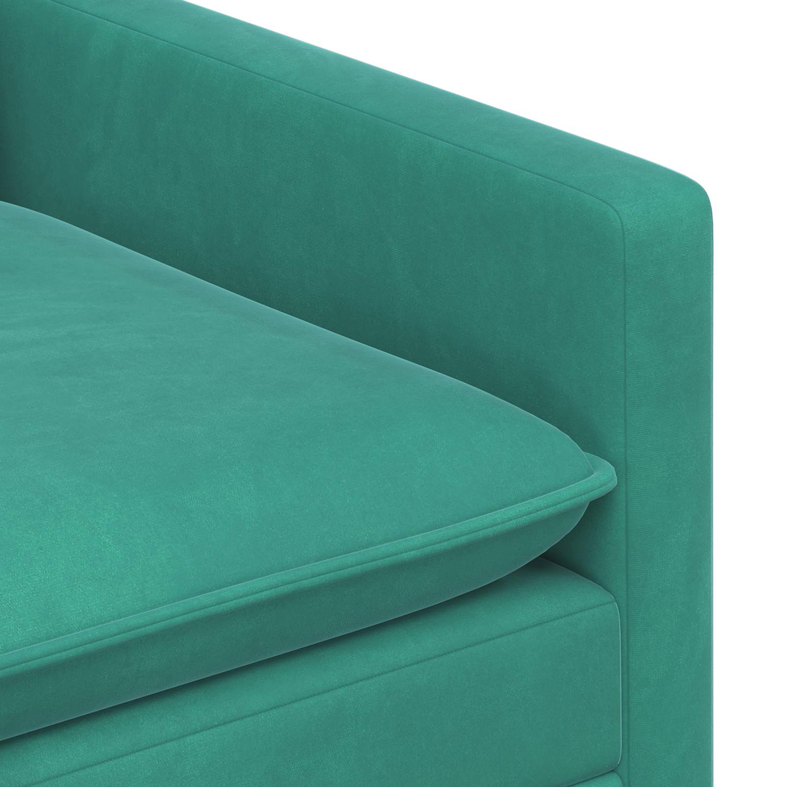 Kanapé türkiz 76 x 81 x 87,5 cm bársony