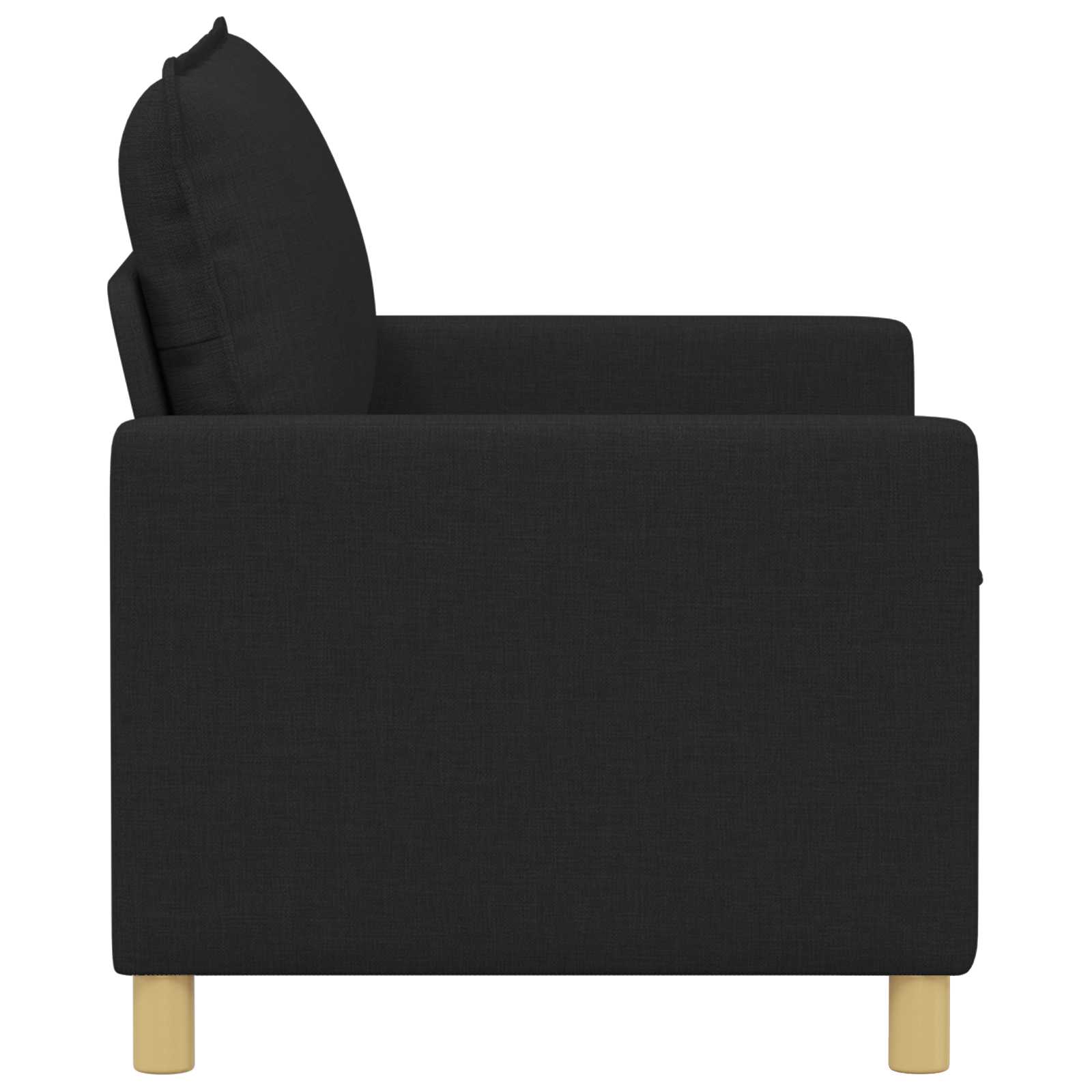 Kanapé fekete 126 x 81 x 87,5 cm szövet