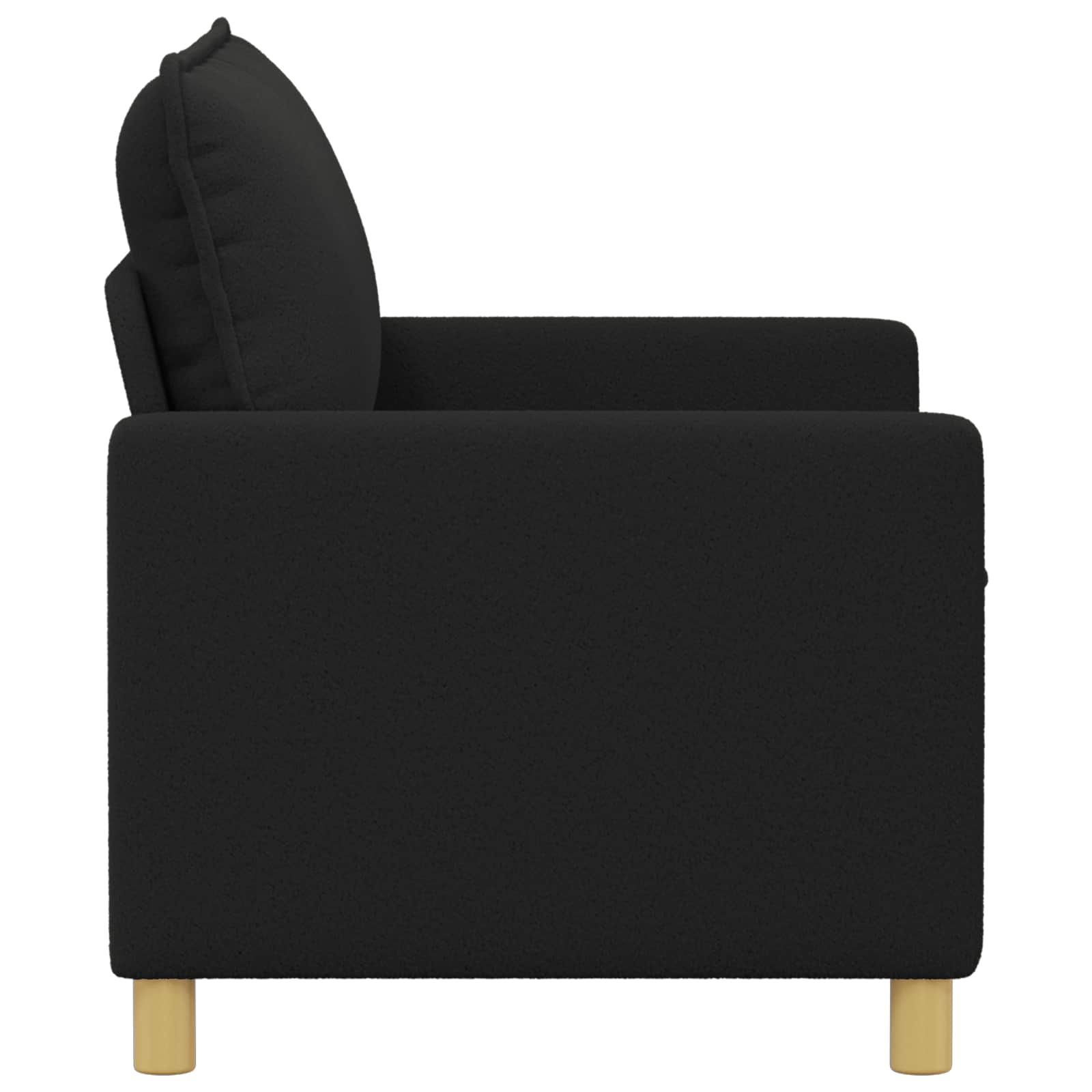 Kanapé fekete 126 x 81 x 87,5 cm szövet