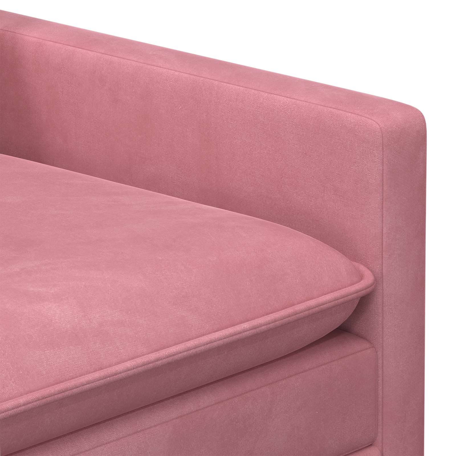 Kanapé rózsaszín 156 x 81 x 87,5 cm bársony