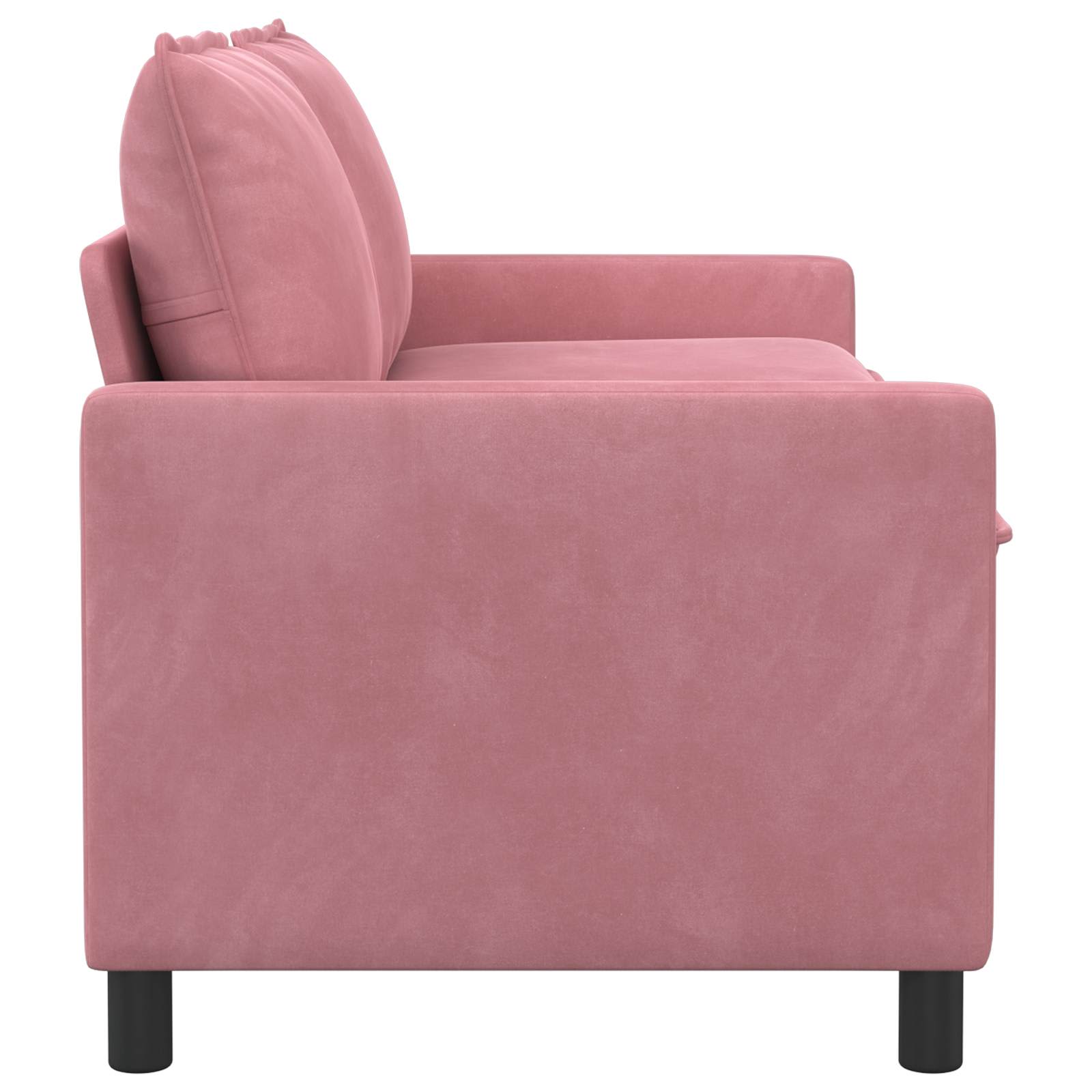 Kanapé rózsaszín 156 x 81 x 87,5 cm bársony