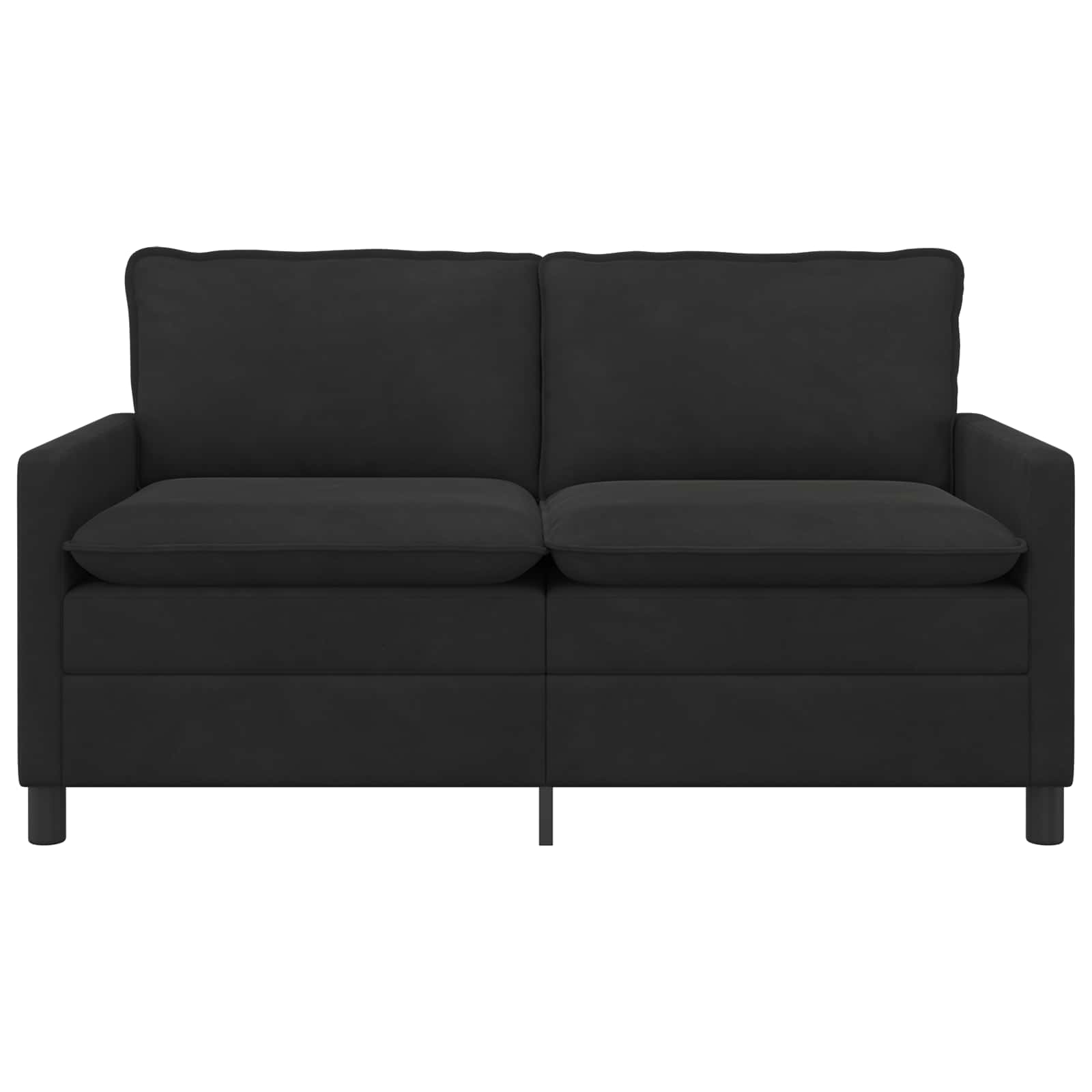 Kanapé fekete 156 x 81 x 87,5 cm bársony