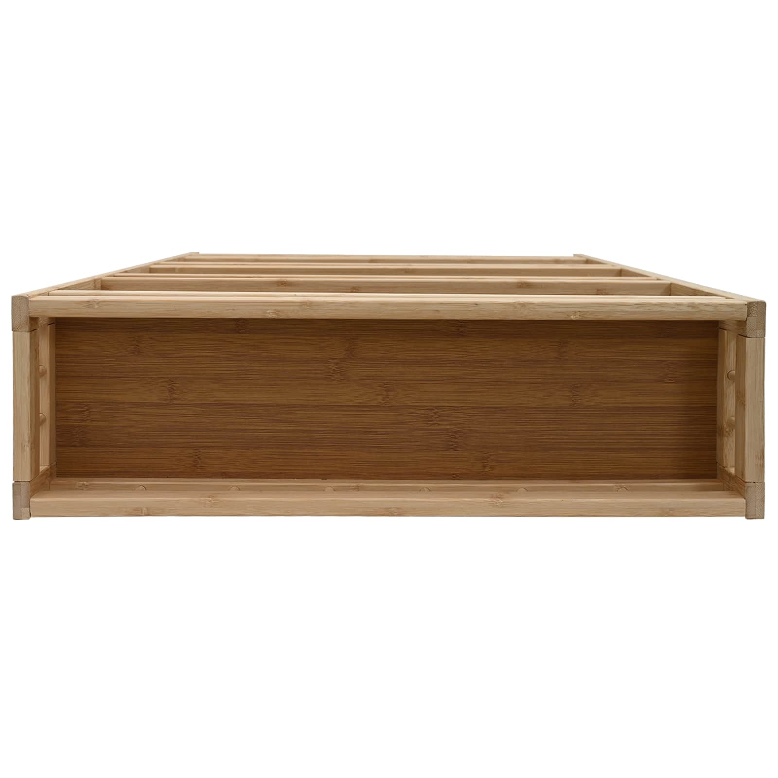 Konyhai kocsi kerekekkel természetes 60 x 18 x 97 cm bambusz